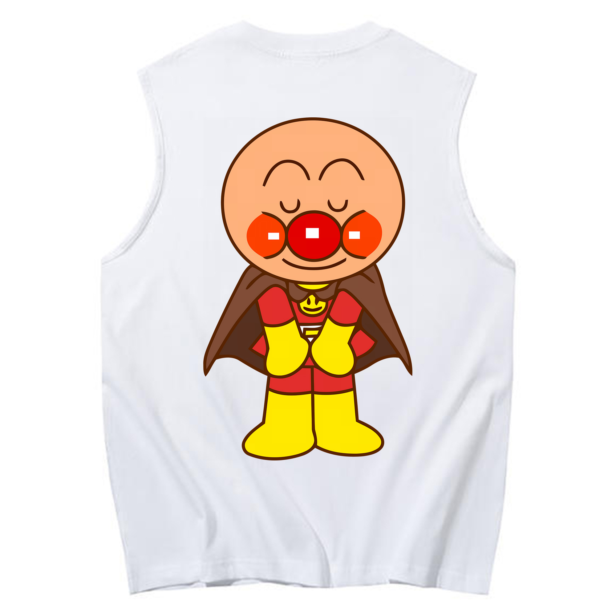 （画像用） アンパンマン Anpanman コットン100％タンクトップ（背面プリント）