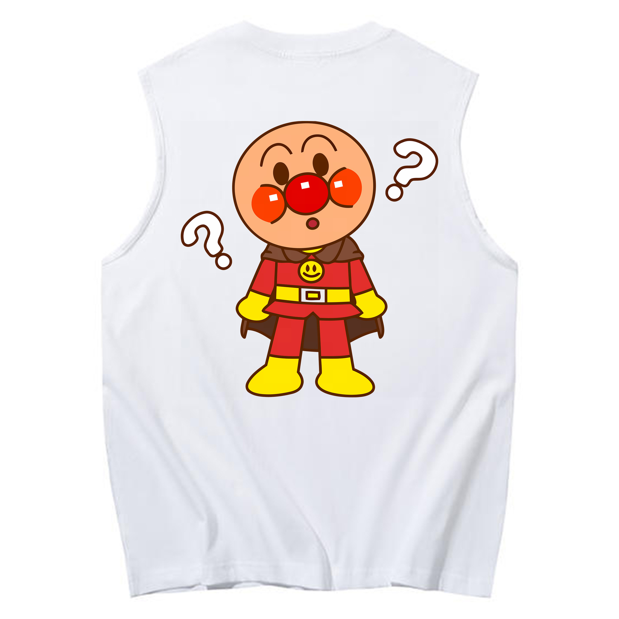 （画像用） アンパンマン Anpanman コットン100％タンクトップ（背面プリント）