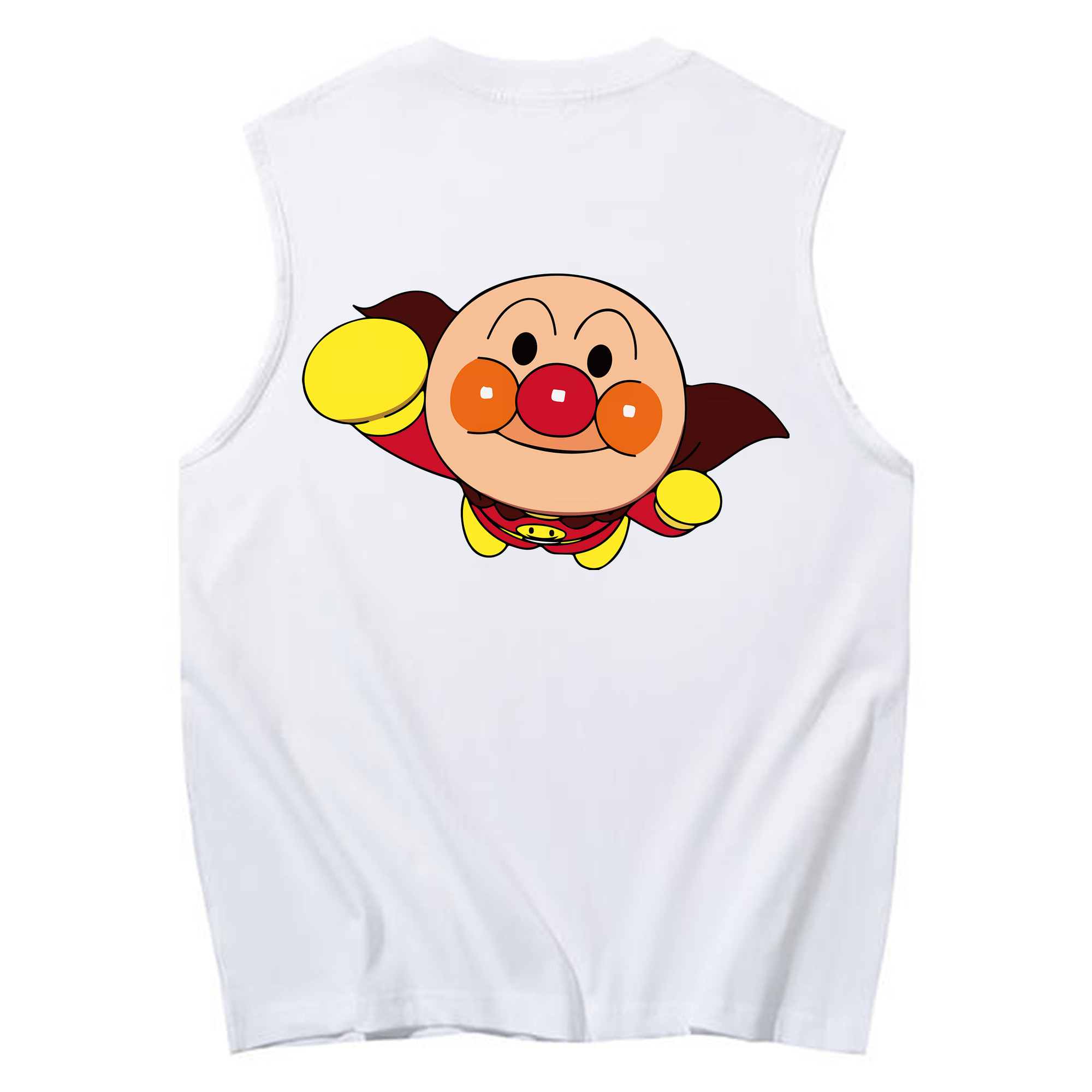 （画像用） アンパンマン Anpanman コットン100％タンクトップ（背面プリント）