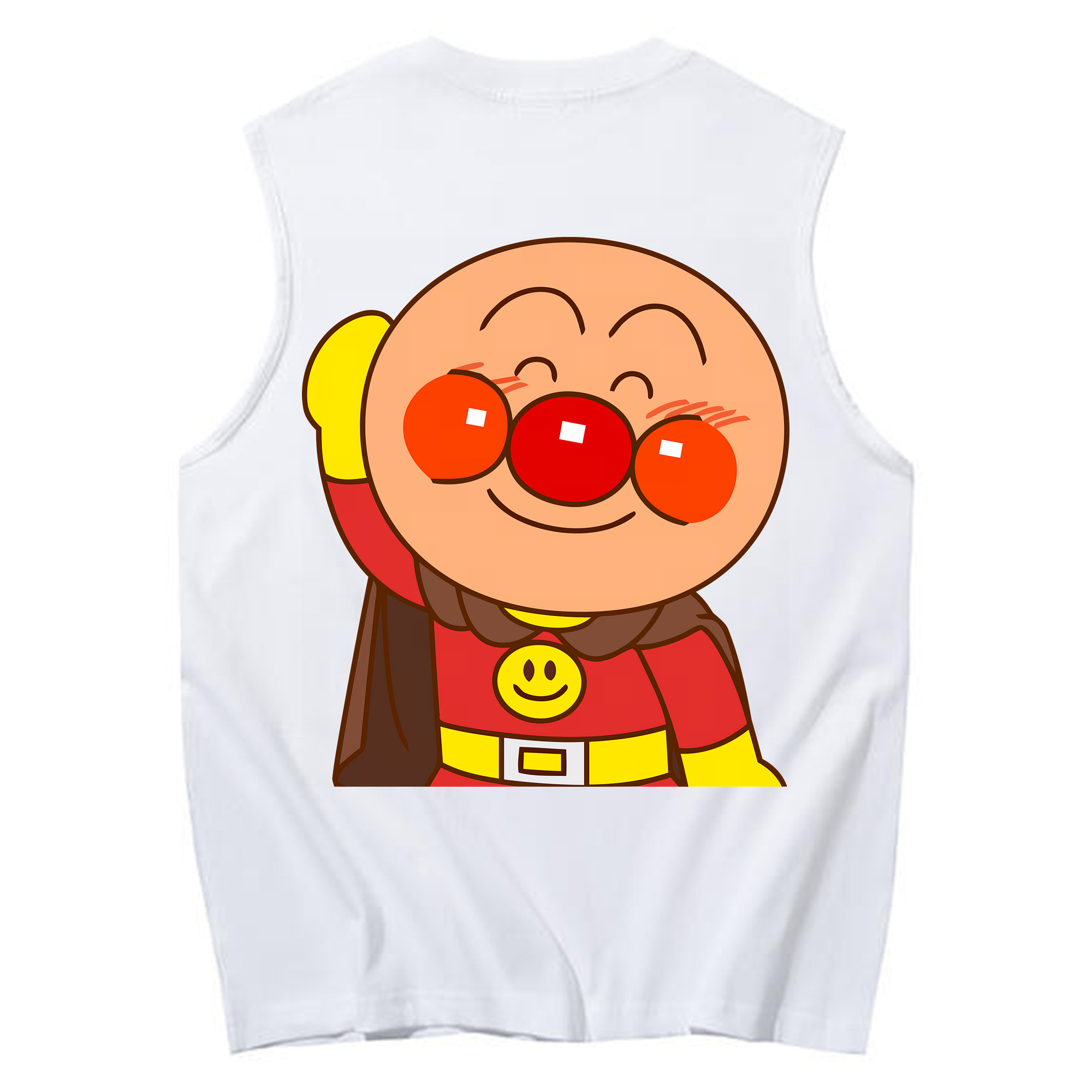 （画像用） アンパンマン Anpanman コットン100％タンクトップ（背面プリント）