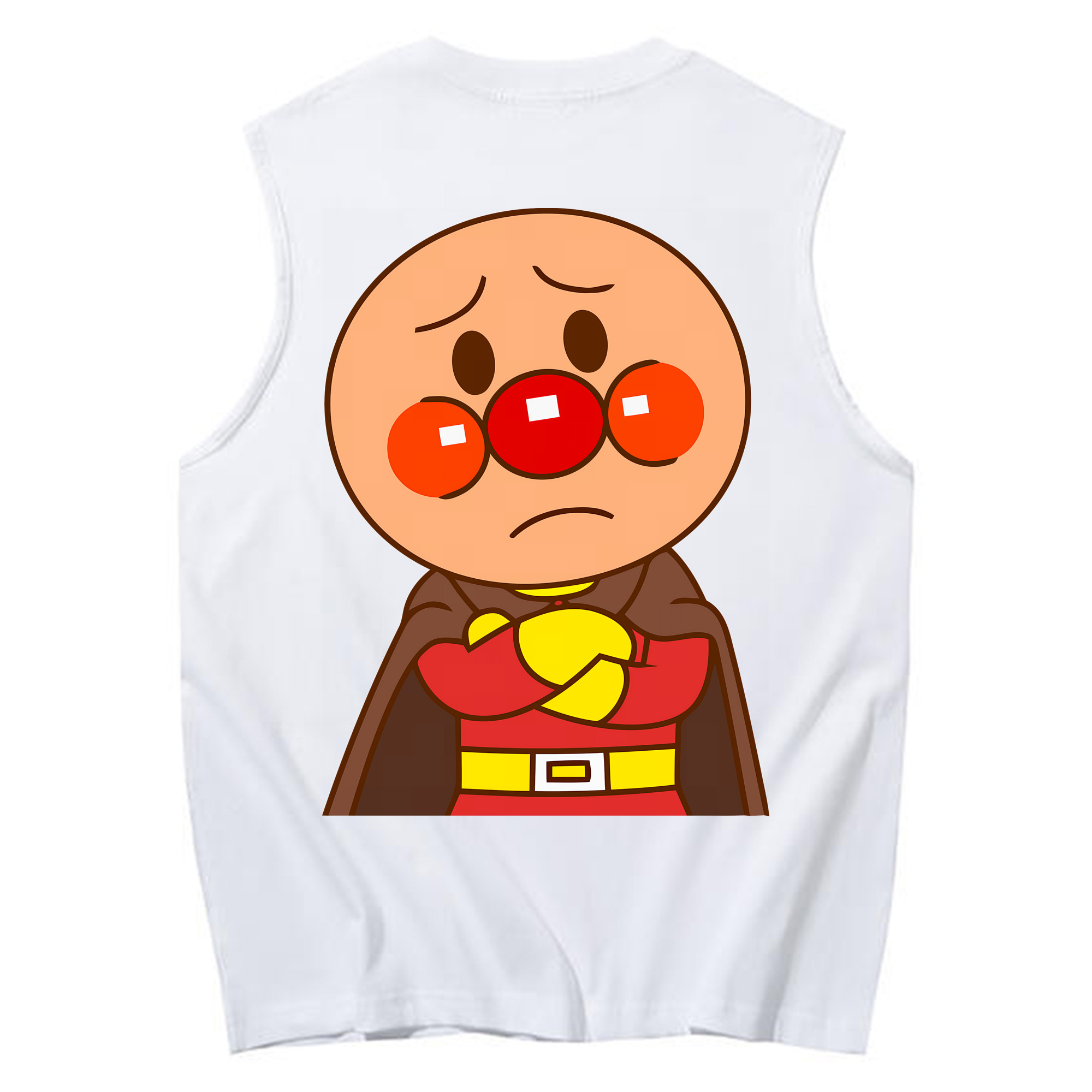 （画像用） アンパンマン Anpanman コットン100％タンクトップ（背面プリント）