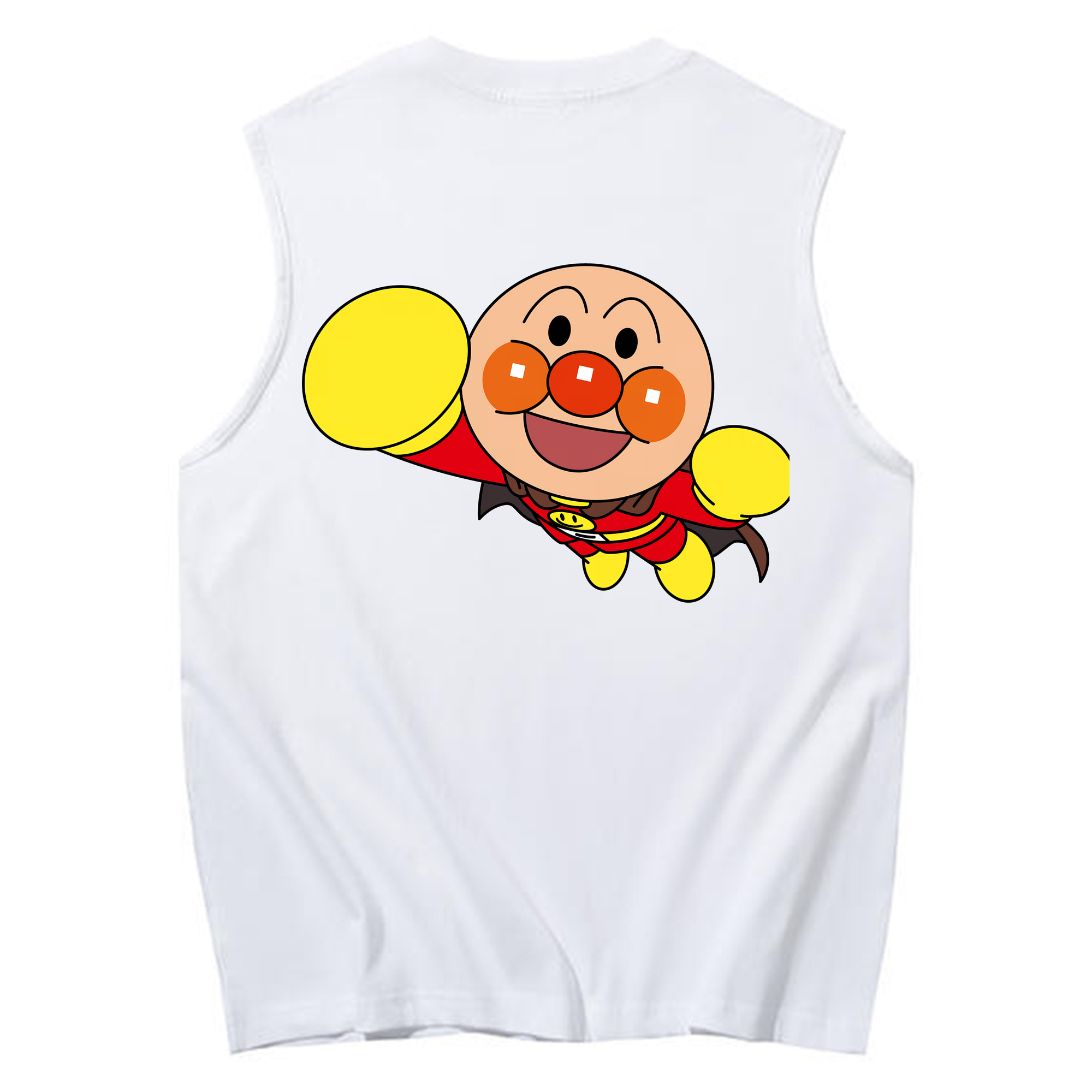 （画像用） アンパンマン Anpanman コットン100％タンクトップ（背面プリント）