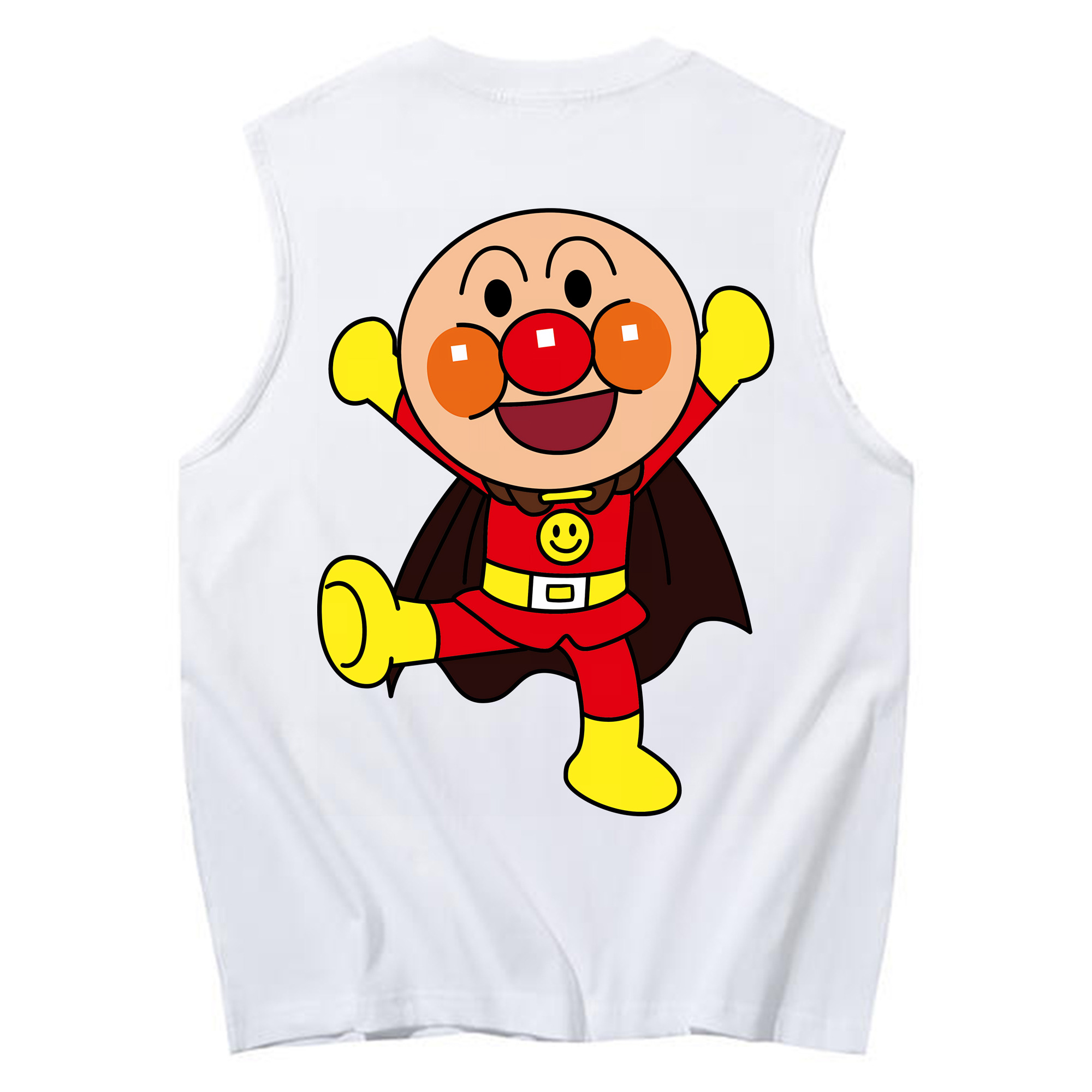 （画像用） アンパンマン Anpanman コットン100％タンクトップ（背面プリント）