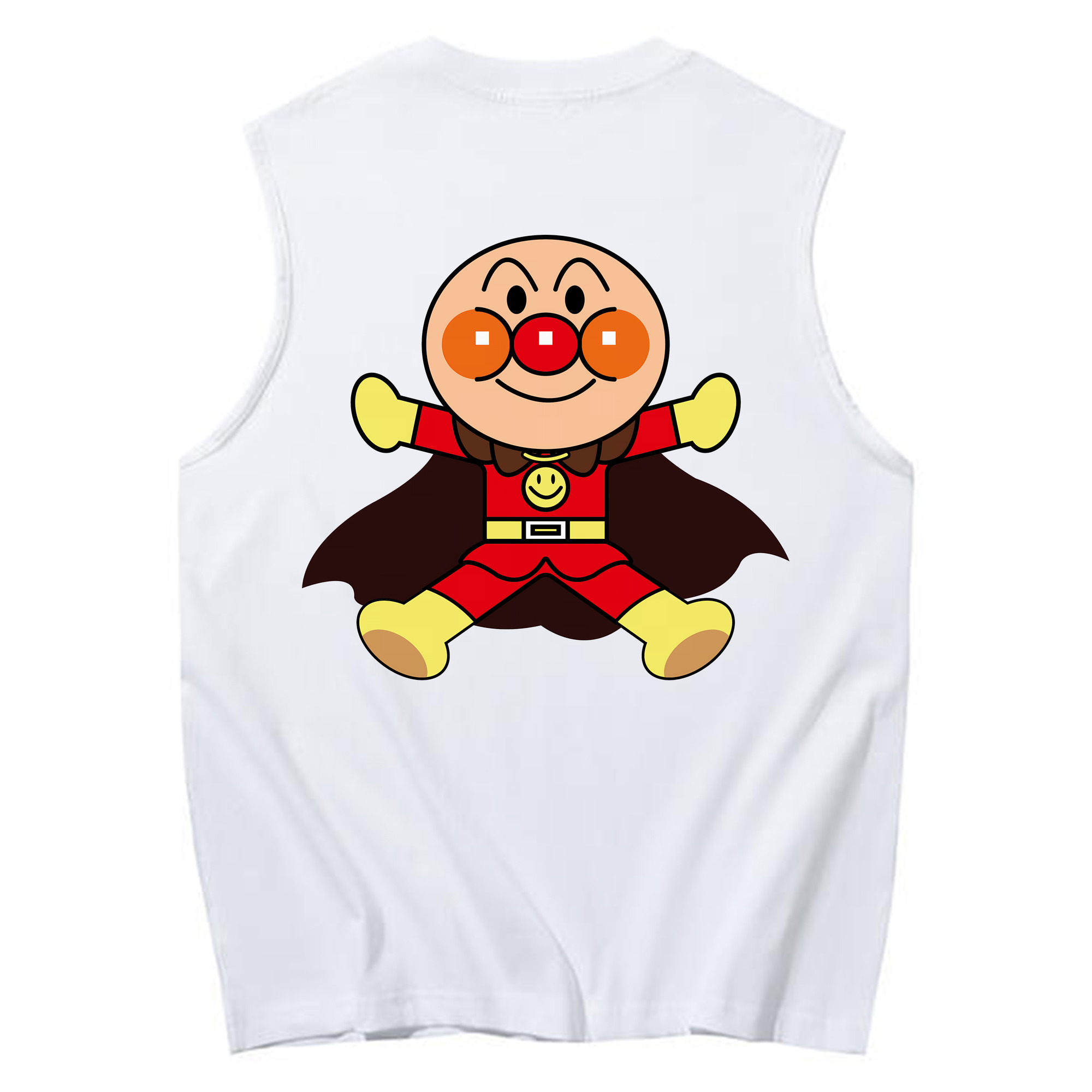 （画像用） アンパンマン Anpanman コットン100％タンクトップ（背面プリント）