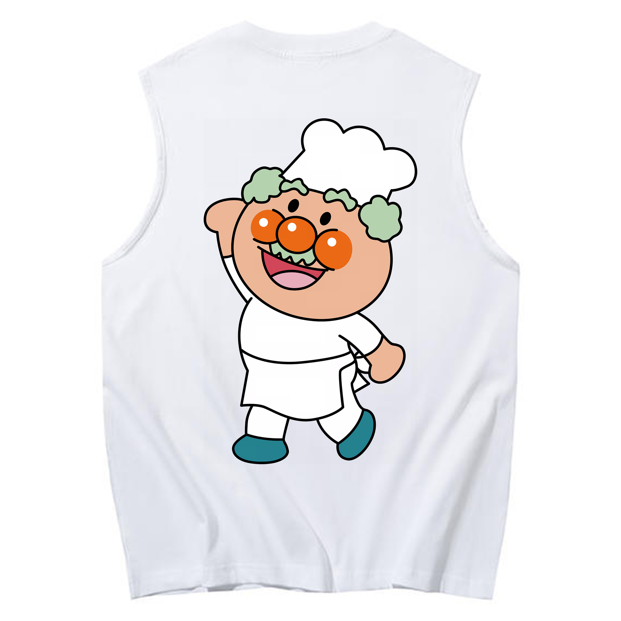 （画像用） アンパンマン Anpanman コットン100％タンクトップ（背面プリント）