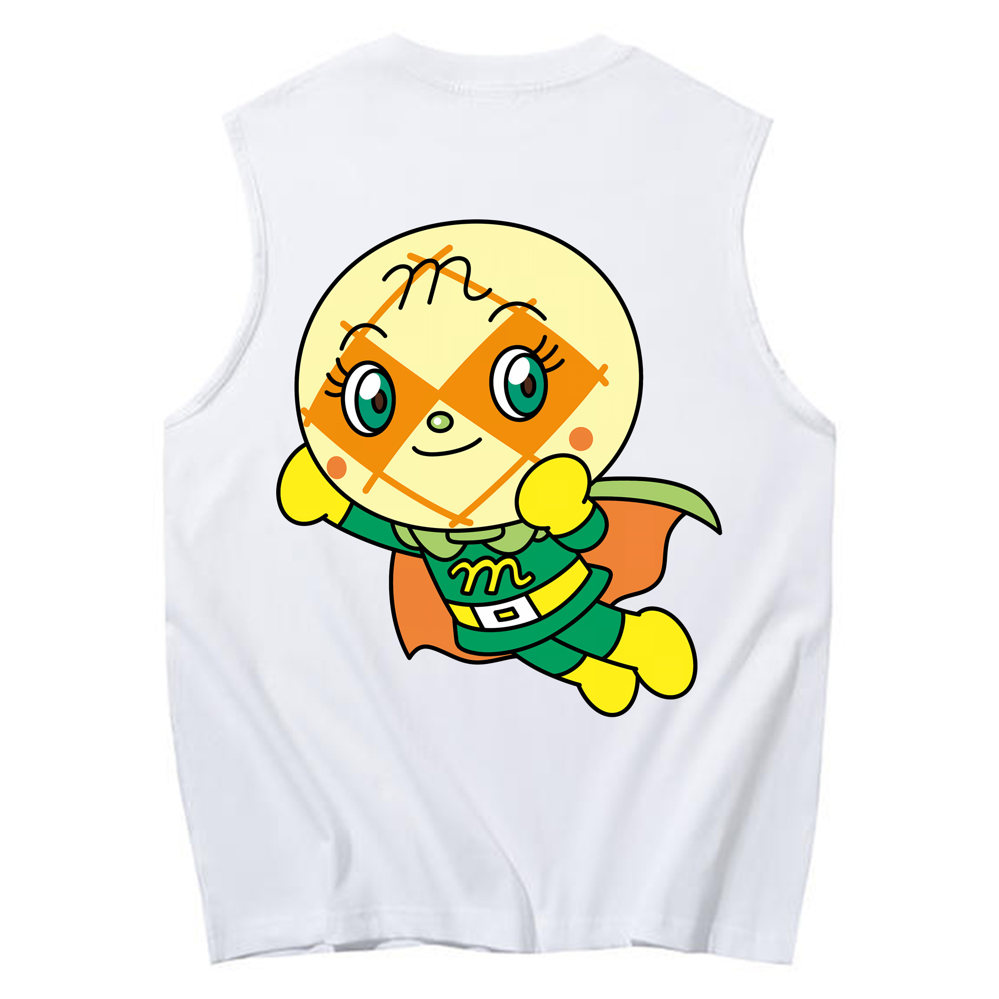 （画像用） アンパンマン Anpanman コットン100％タンクトップ（背面プリント）