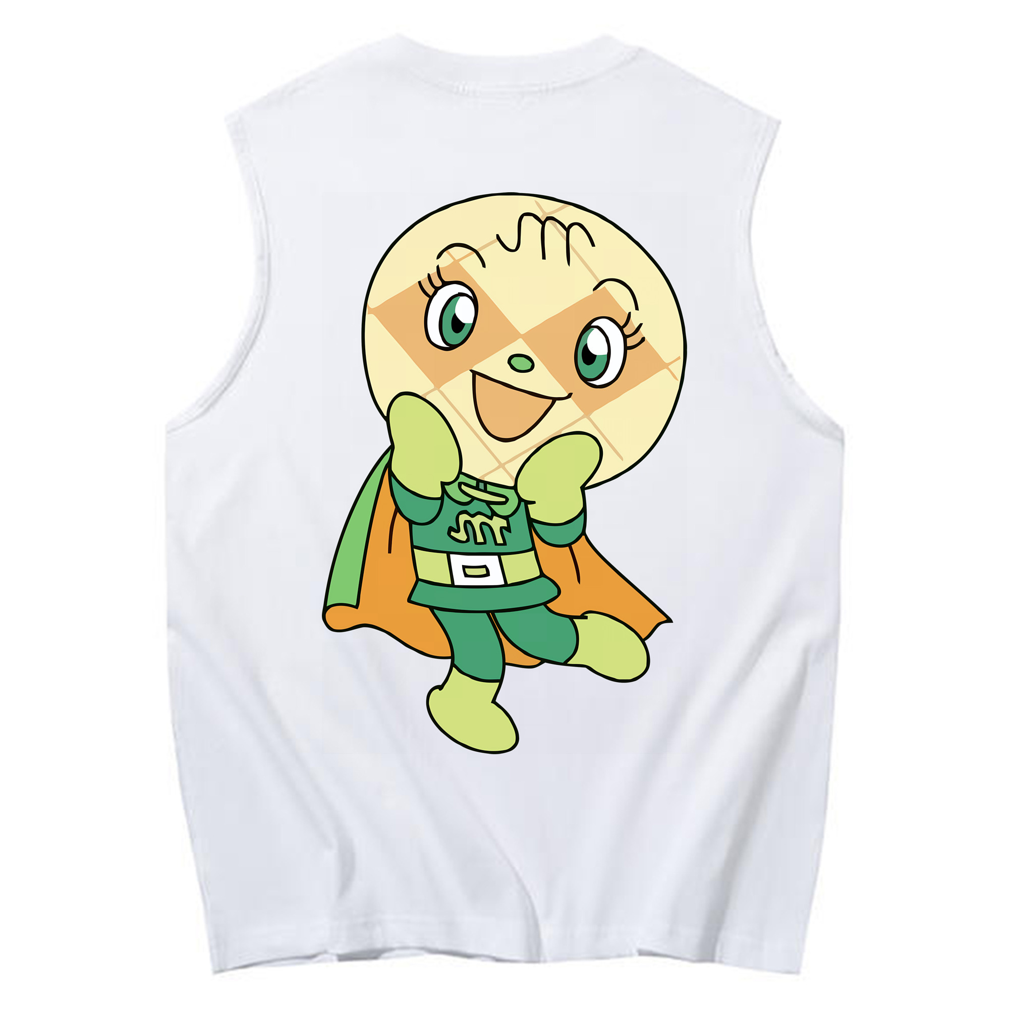 （画像用） アンパンマン Anpanman コットン100％タンクトップ（背面プリント）