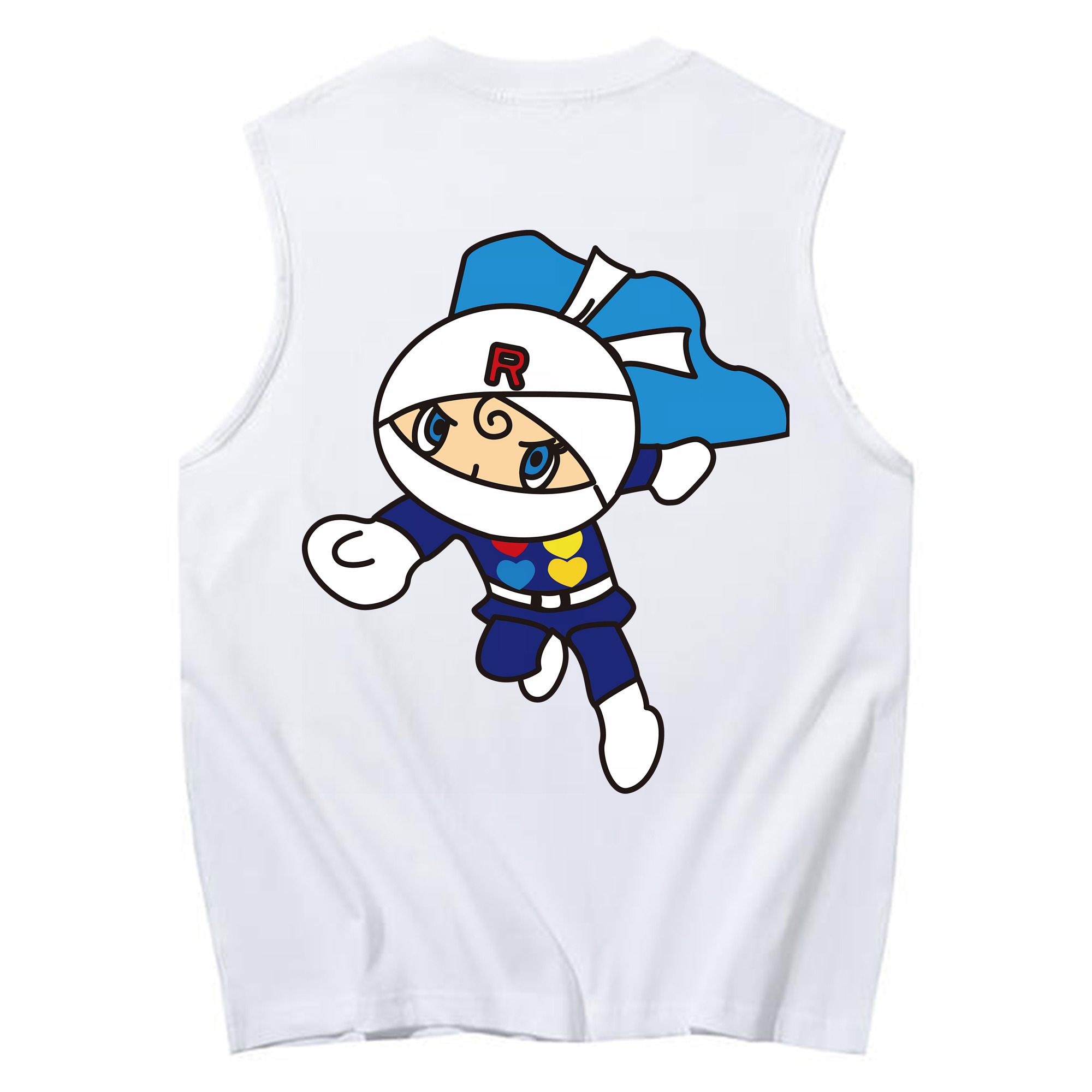 （画像用） アンパンマン Anpanman コットン100％タンクトップ（背面プリント）