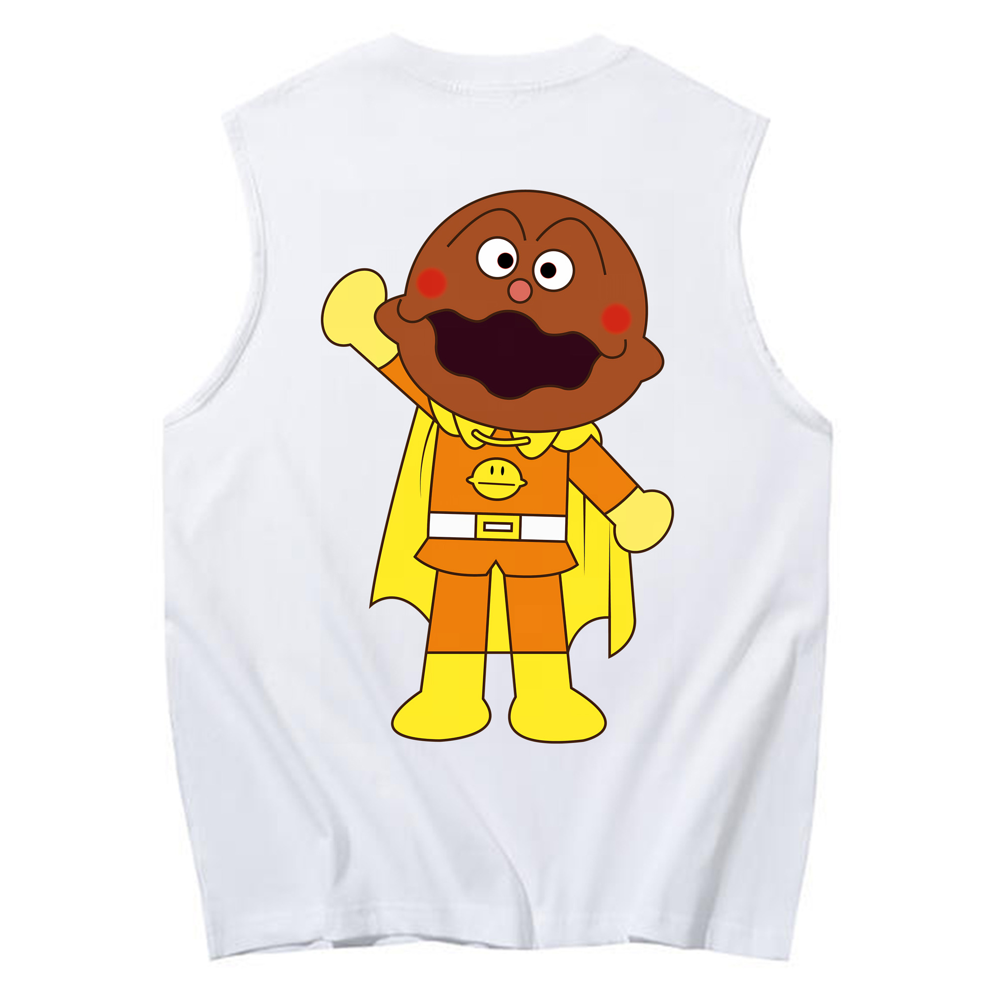 （画像用） アンパンマン Anpanman コットン100％タンクトップ（背面プリント）