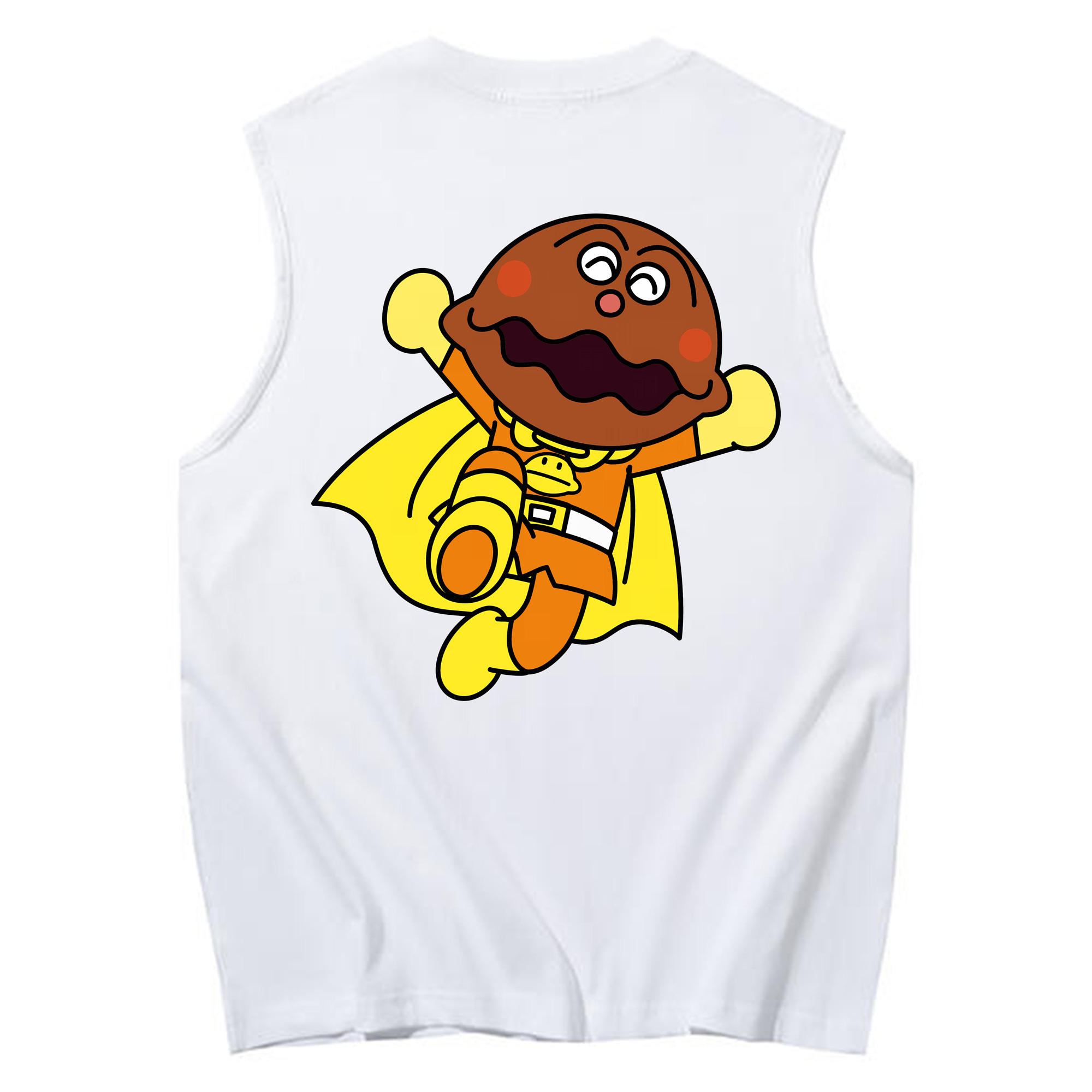 （画像用） アンパンマン Anpanman コットン100％タンクトップ（背面プリント）