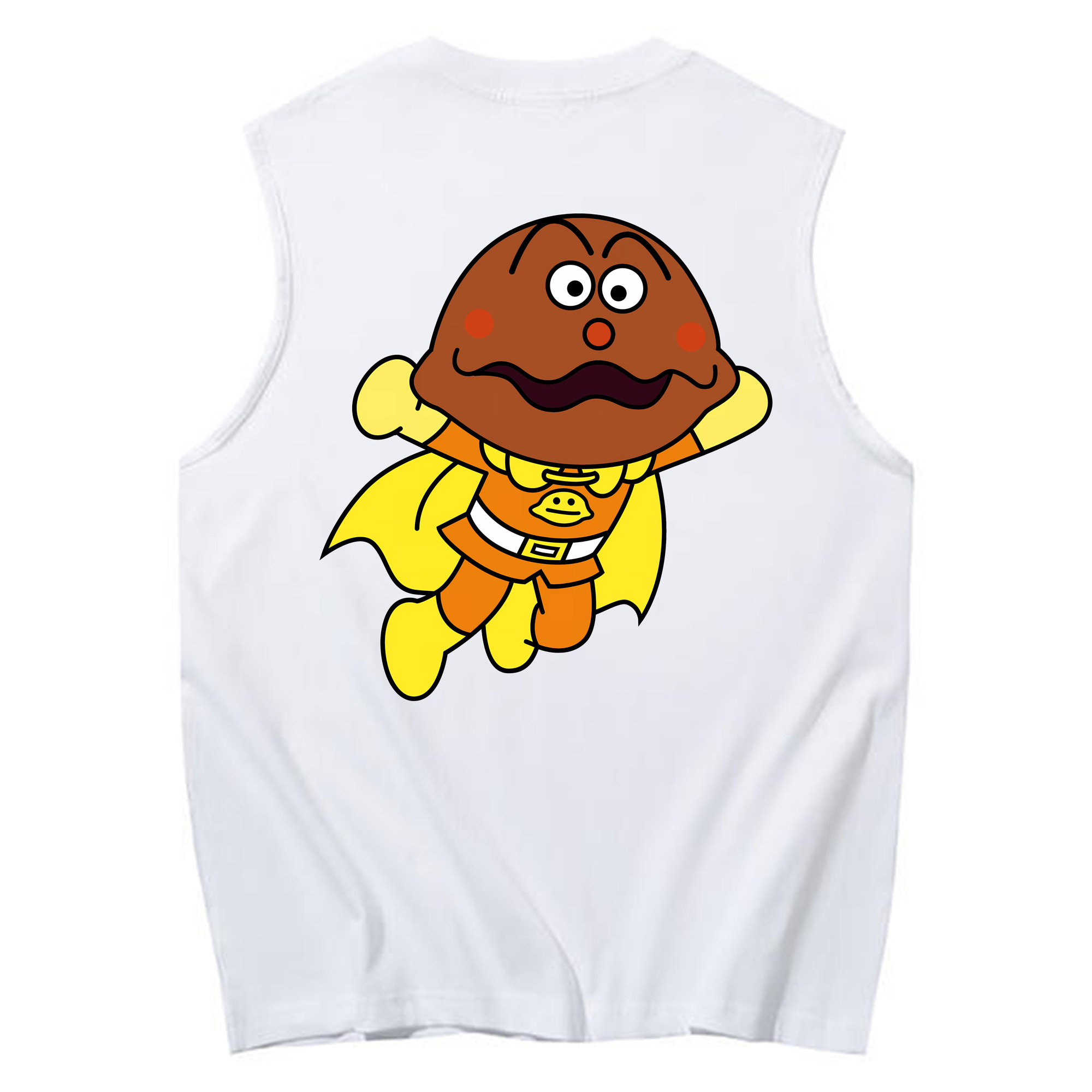 （画像用） アンパンマン Anpanman コットン100％タンクトップ（背面プリント）