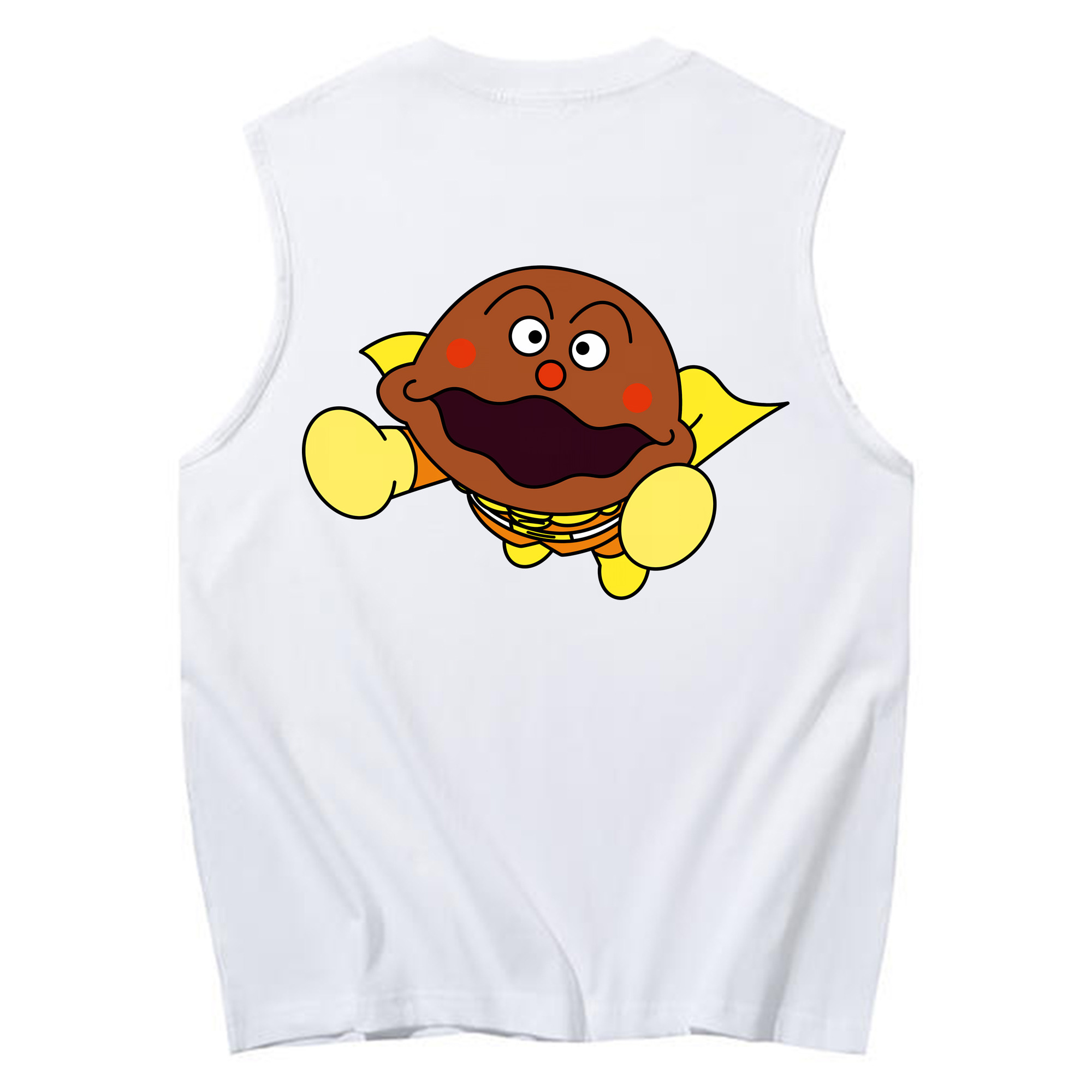 （画像用） アンパンマン Anpanman コットン100％タンクトップ（背面プリント）