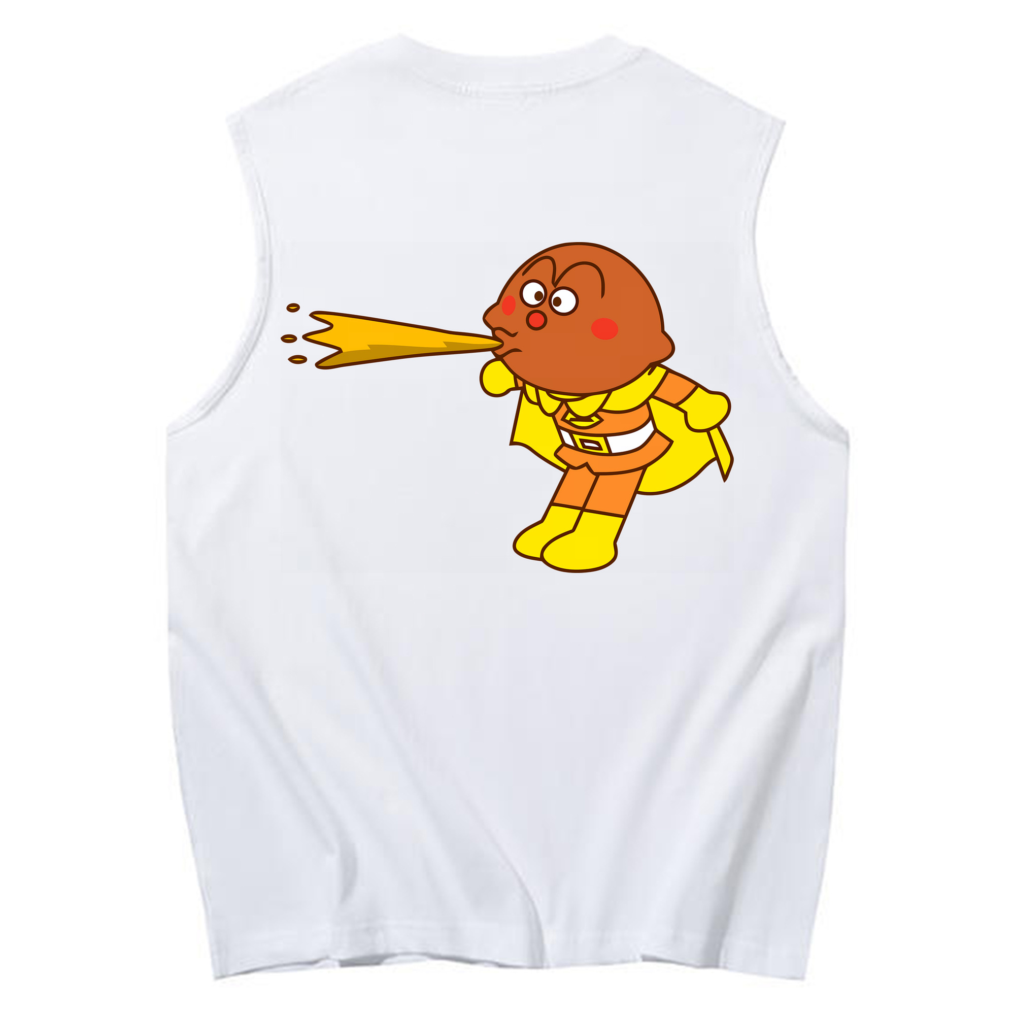 （画像用） アンパンマン Anpanman コットン100％タンクトップ（背面プリント）