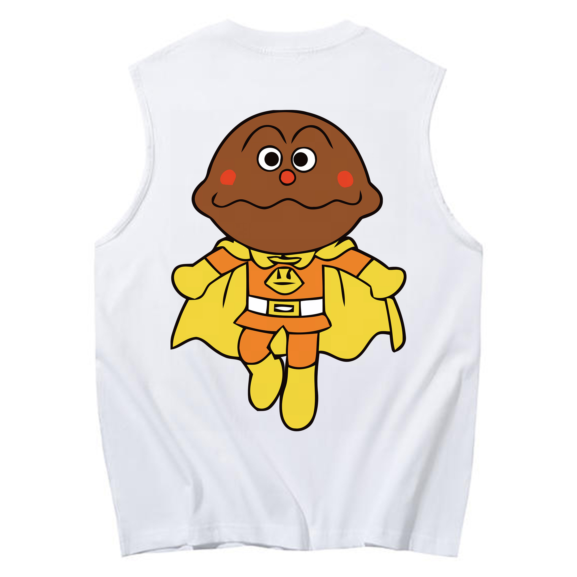 （画像用） アンパンマン Anpanman コットン100％タンクトップ（背面プリント）