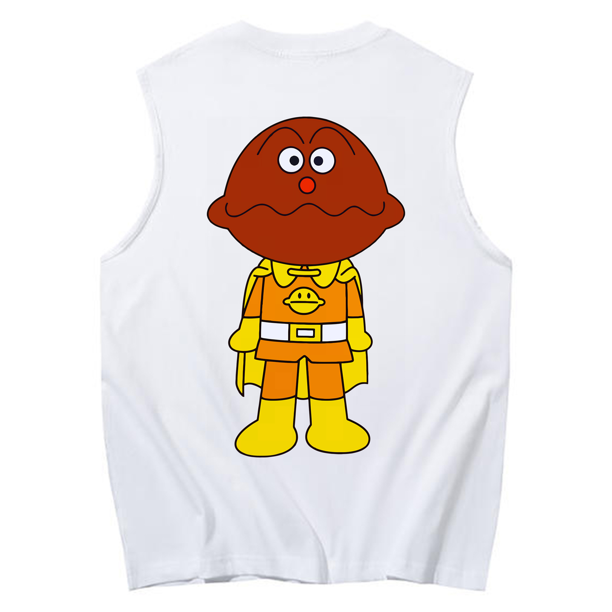 （画像用） アンパンマン Anpanman コットン100％タンクトップ（背面プリント）