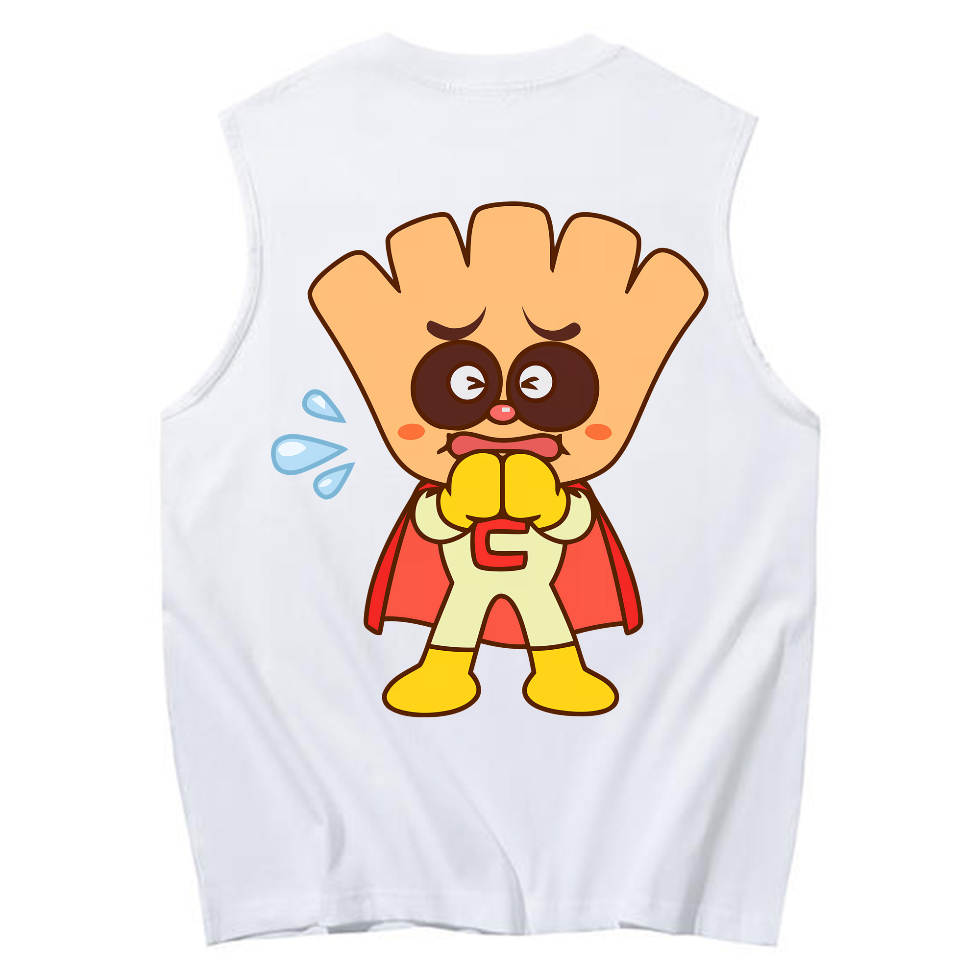 （画像用） アンパンマン Anpanman コットン100％タンクトップ（背面プリント）