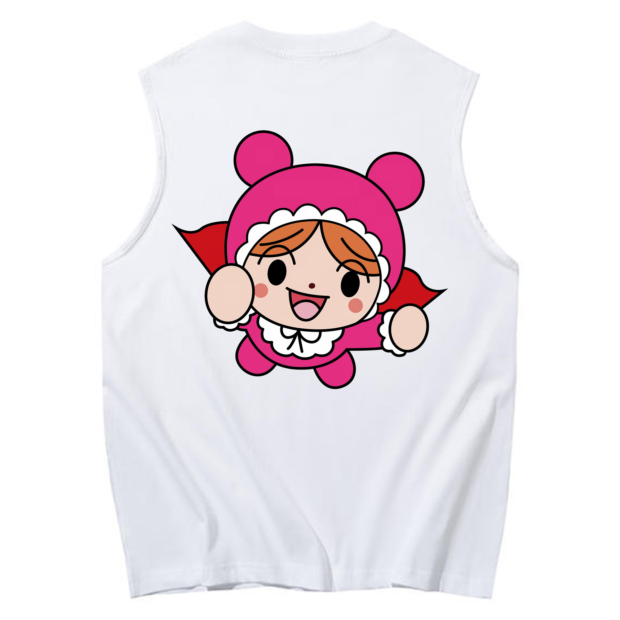 （画像用） アンパンマン Anpanman コットン100％タンクトップ（背面プリント）