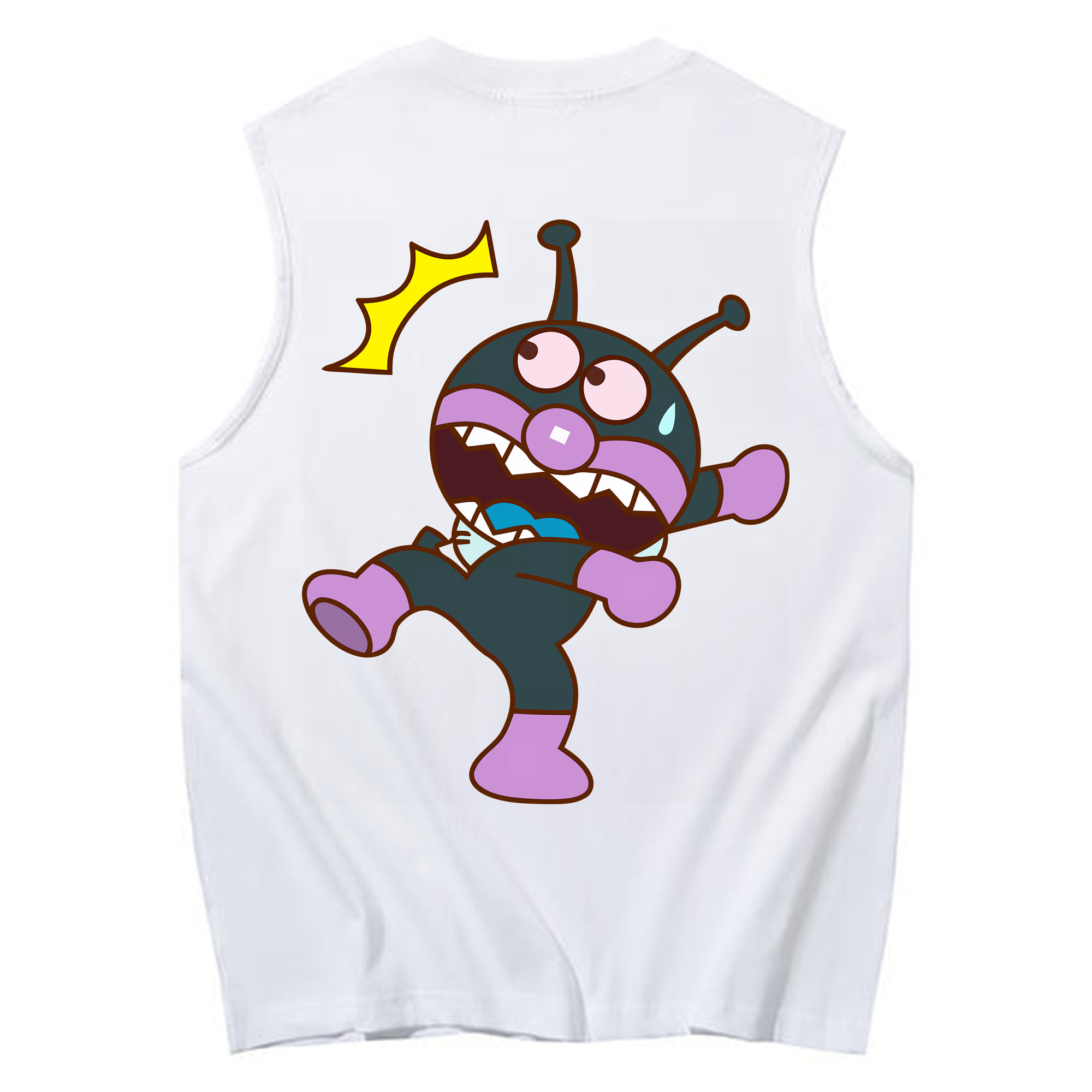 （画像用） アンパンマン Anpanman コットン100％タンクトップ（背面プリント）
