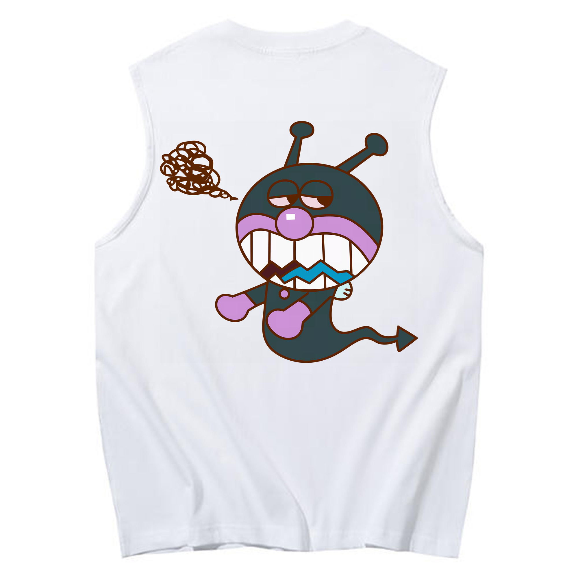 （画像用） アンパンマン Anpanman コットン100％タンクトップ（背面プリント）