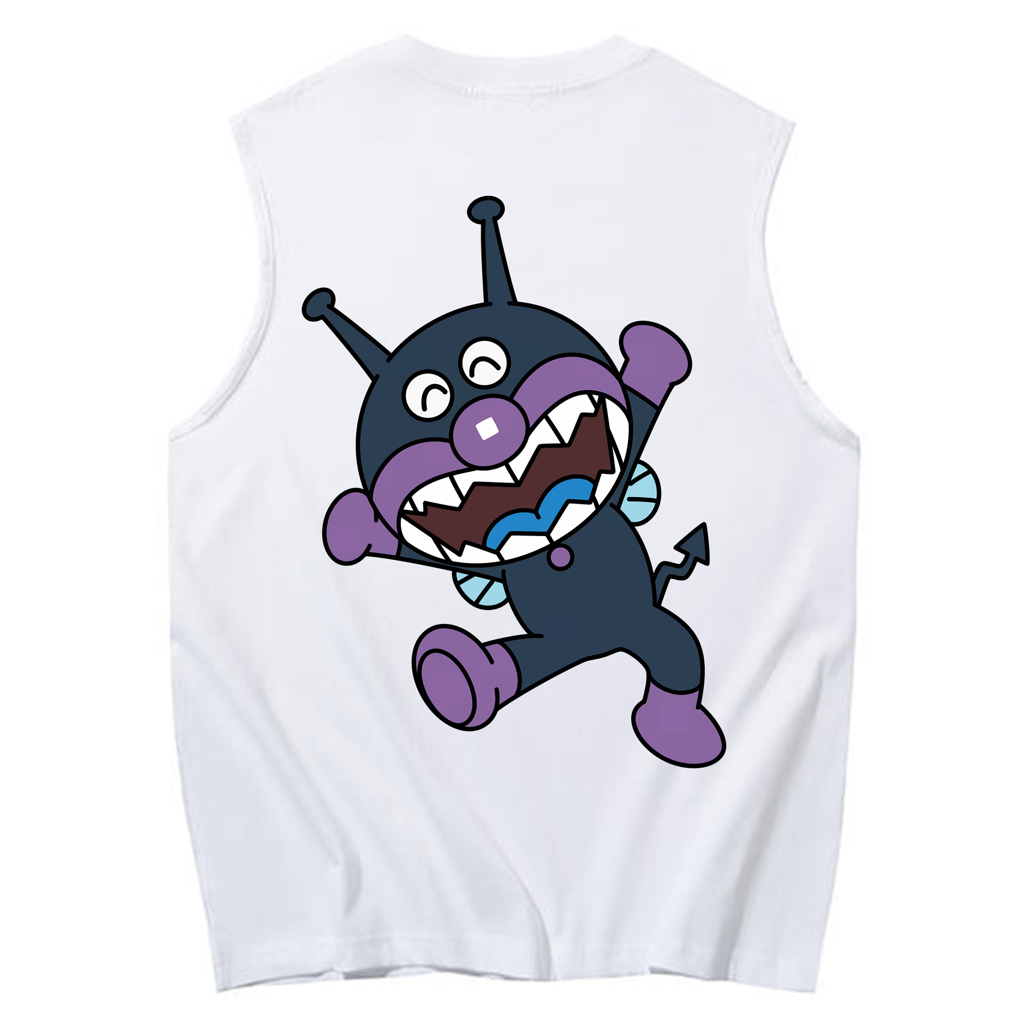 （画像用） アンパンマン Anpanman コットン100％タンクトップ（背面プリント）