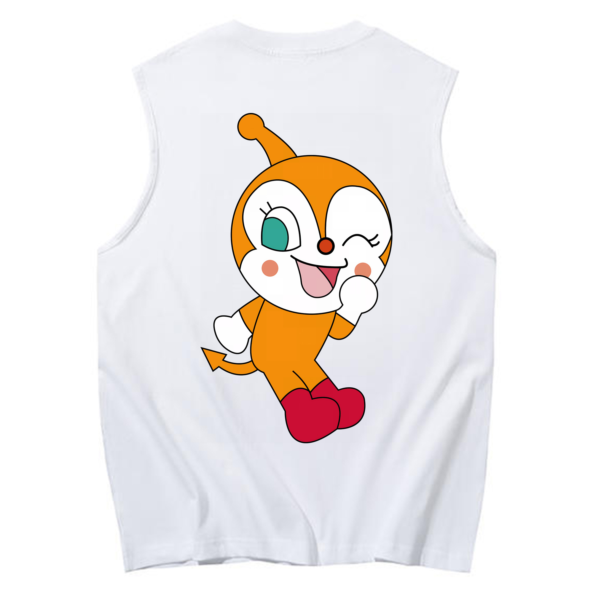 （画像用） アンパンマン Anpanman コットン100％タンクトップ（背面プリント）