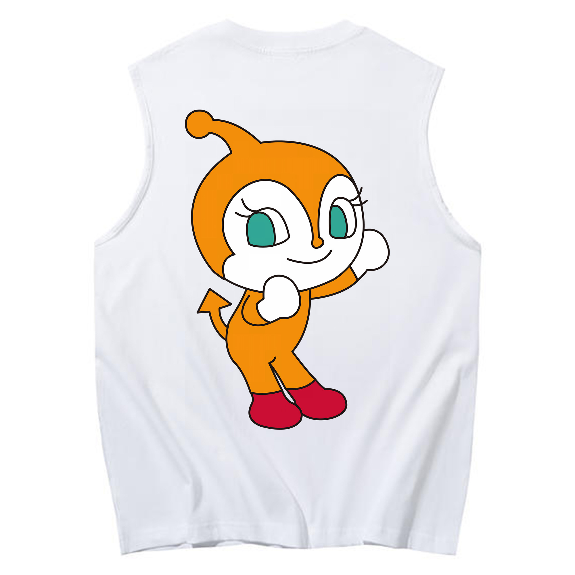 （画像用） アンパンマン Anpanman コットン100％タンクトップ（背面プリント）