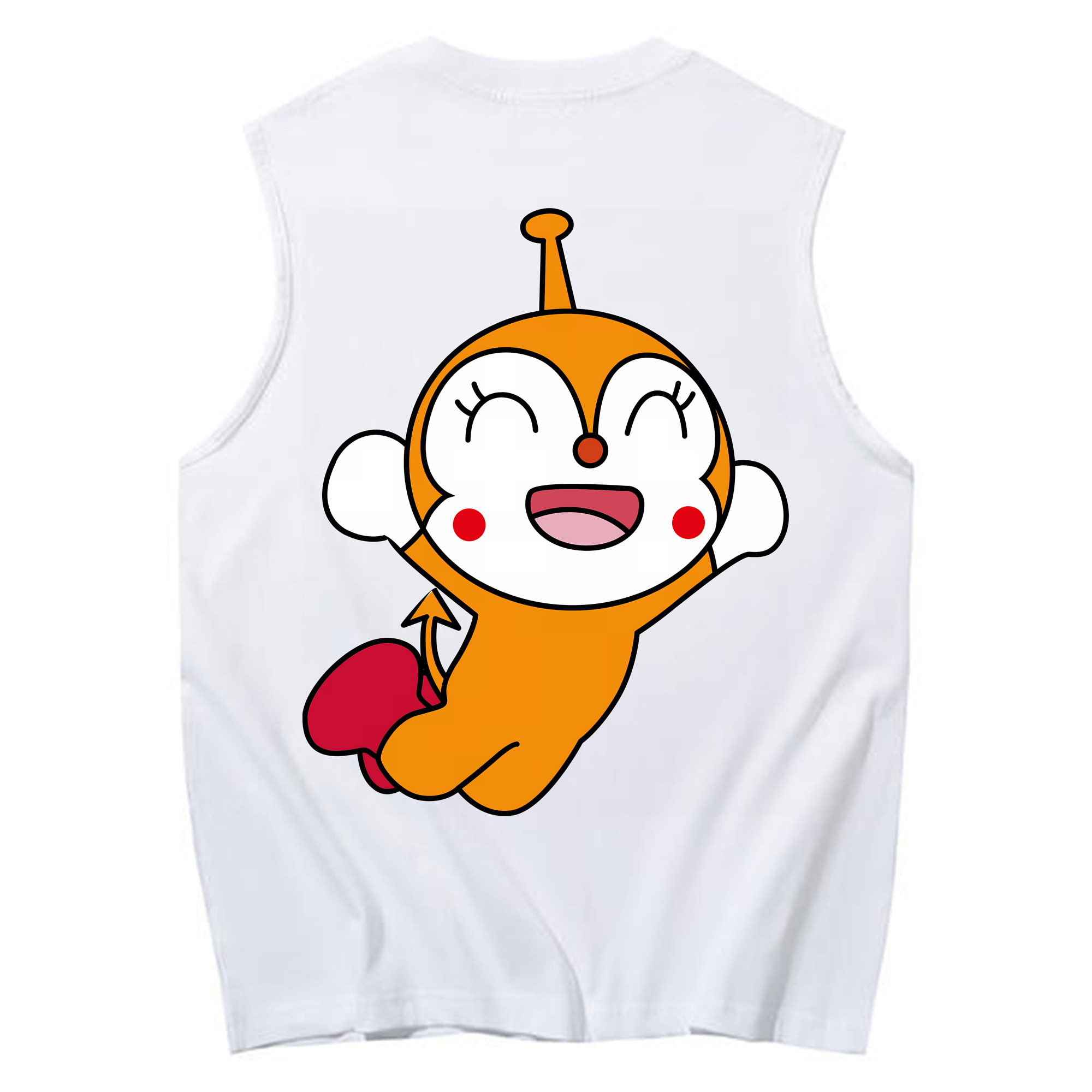 （画像用） アンパンマン Anpanman コットン100％タンクトップ（背面プリント）
