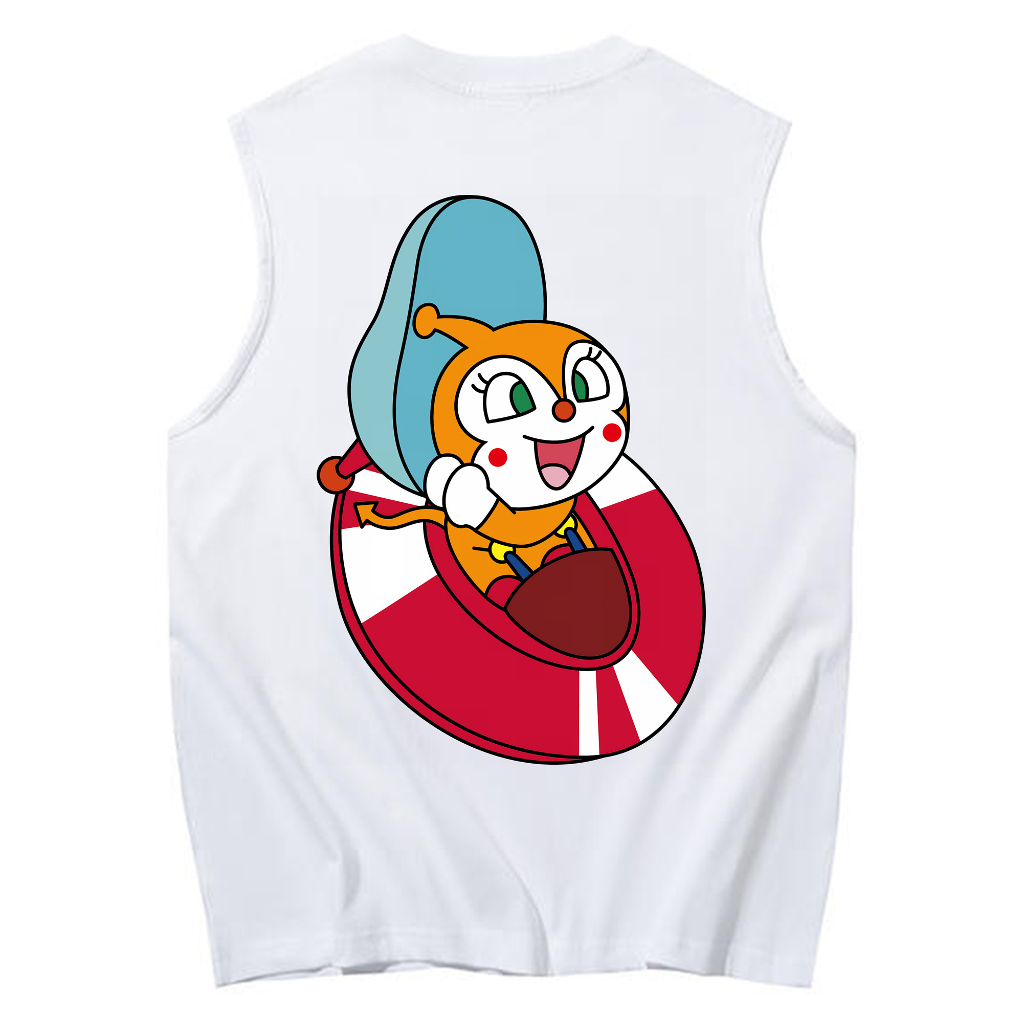 （画像用） アンパンマン Anpanman コットン100％タンクトップ（背面プリント）