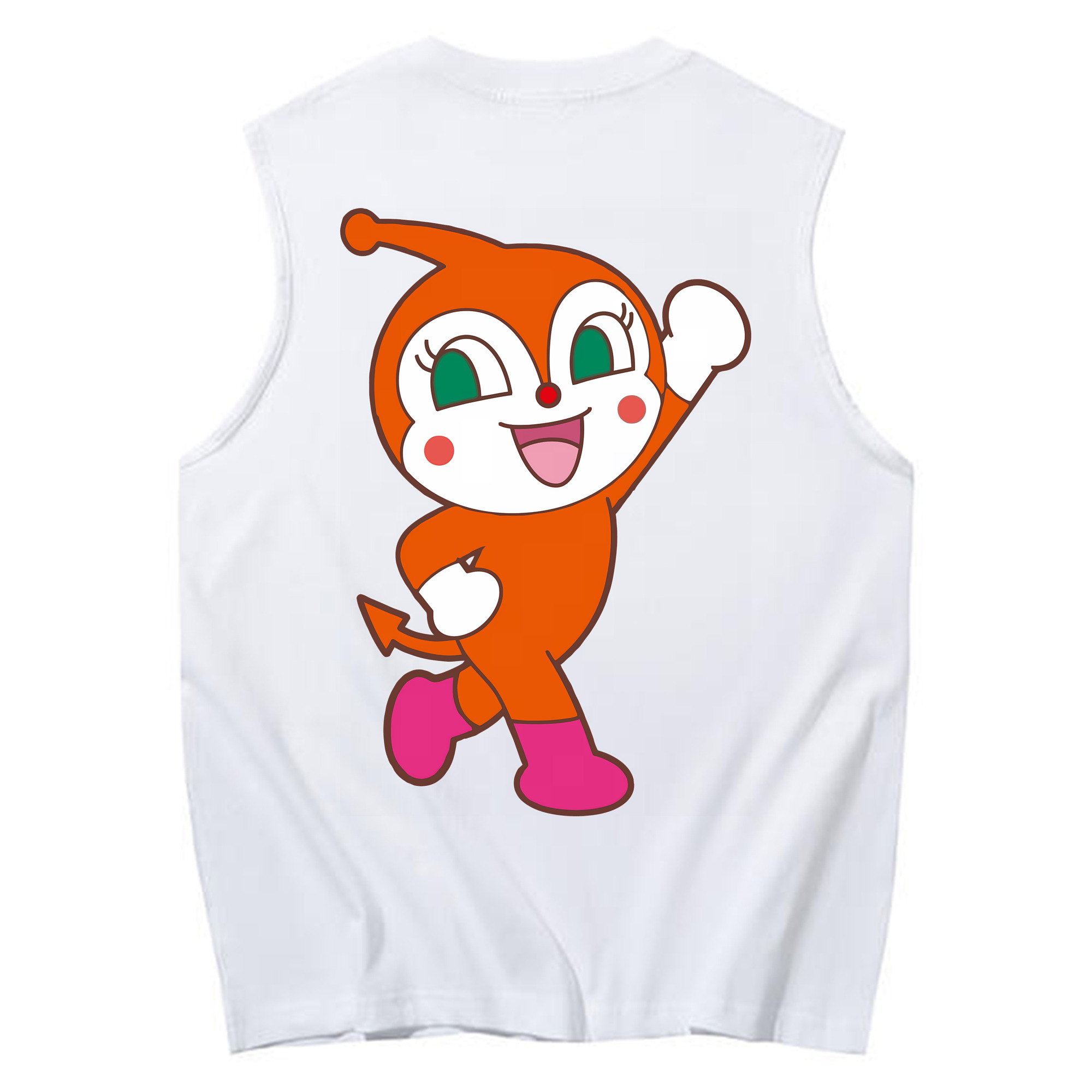（画像用） アンパンマン Anpanman コットン100％タンクトップ（背面プリント）