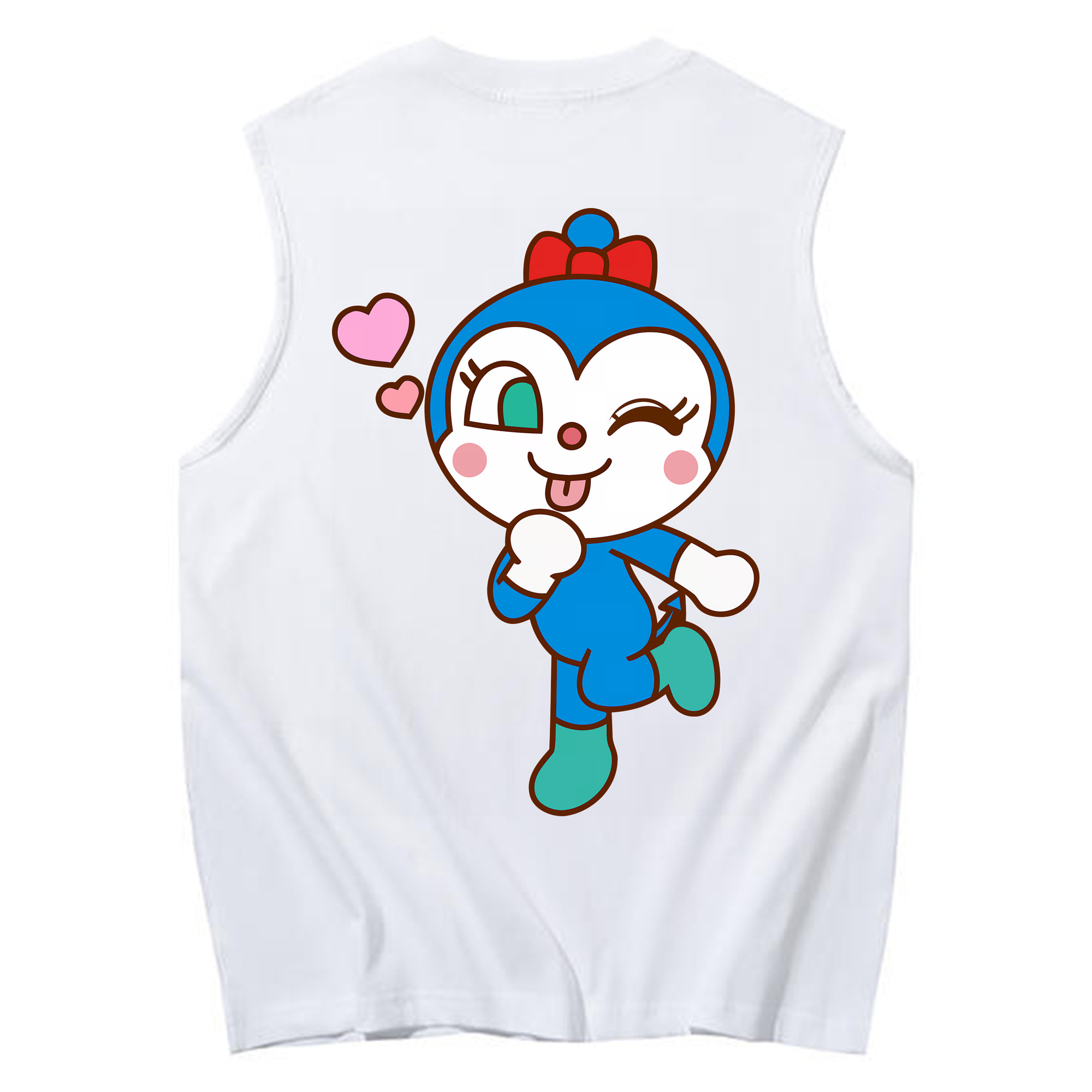 （画像用） アンパンマン Anpanman コットン100％タンクトップ（背面プリント）