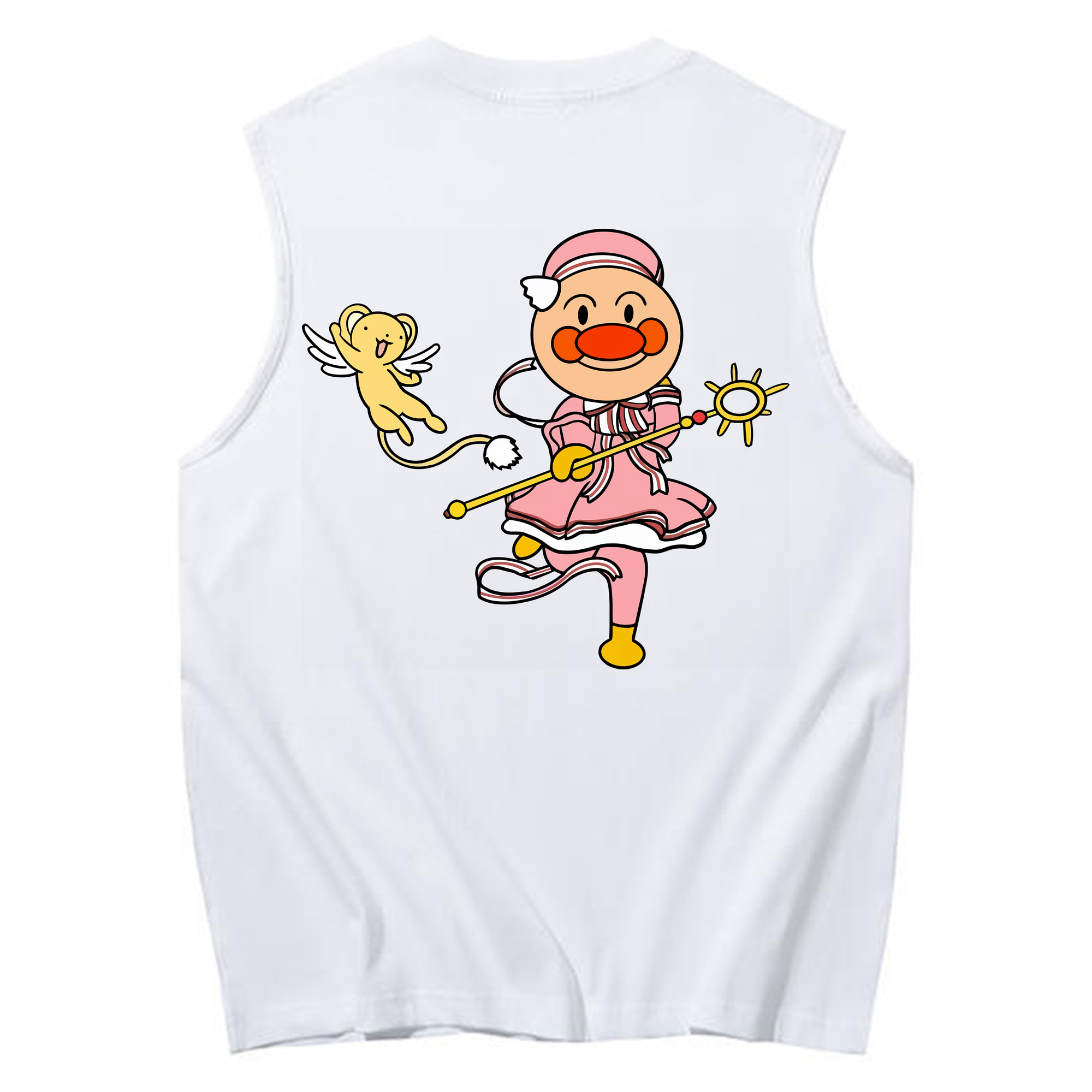 （画像用） アンパンマン Anpanman コットン100％タンクトップ（背面プリント）
