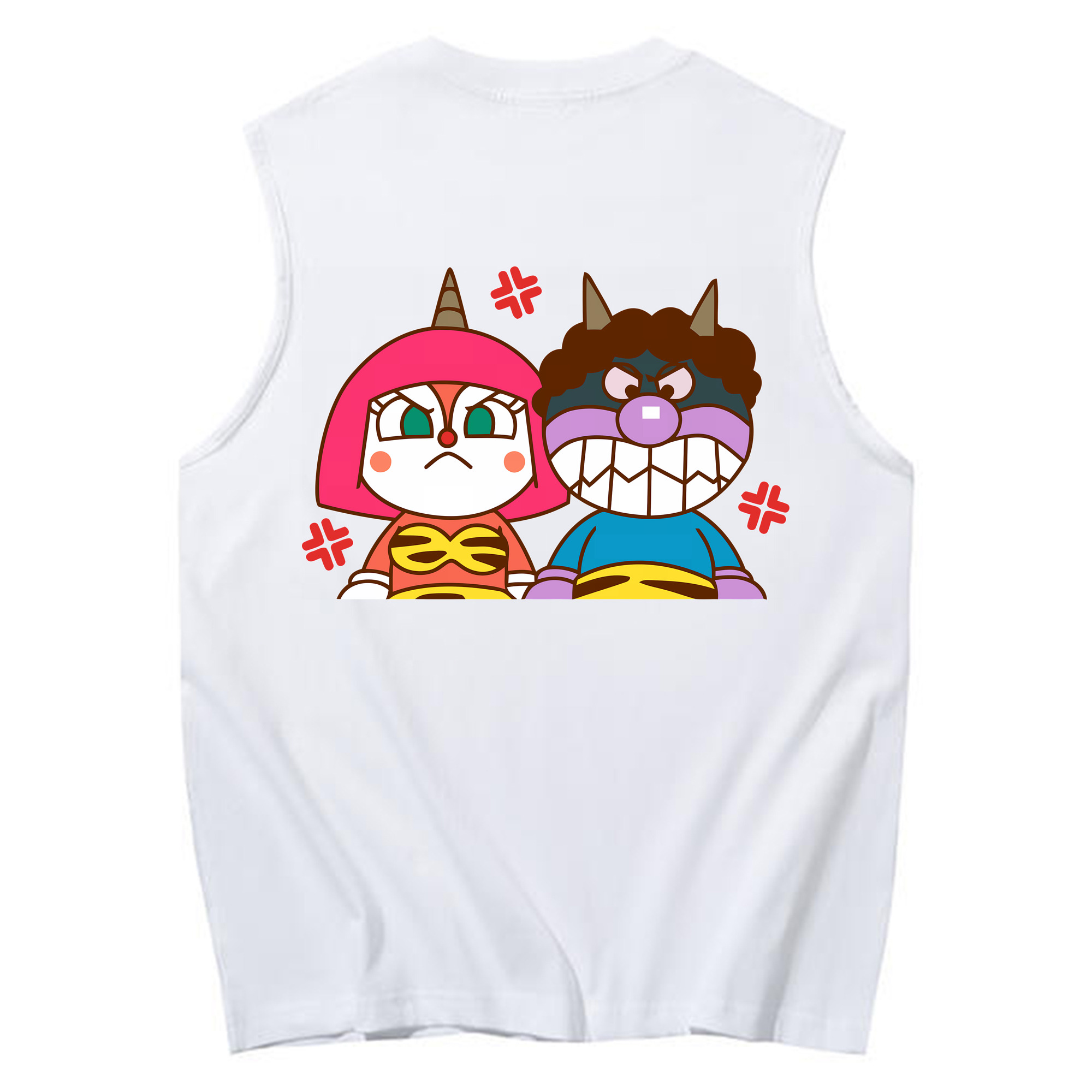 （画像用） アンパンマン Anpanman コットン100％タンクトップ（背面プリント）