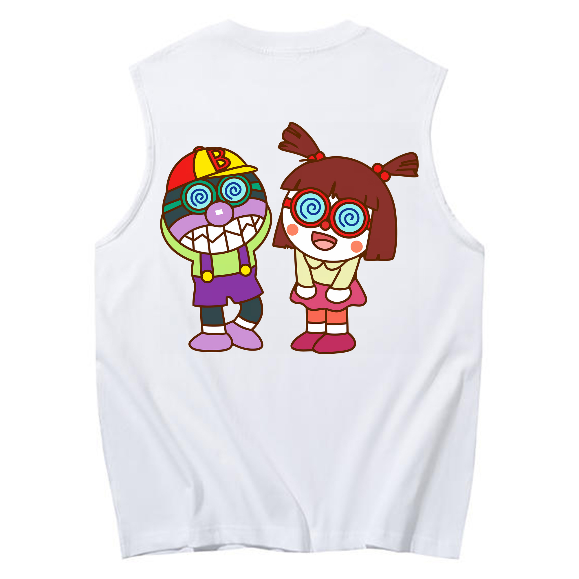 （画像用） アンパンマン Anpanman コットン100％タンクトップ（背面プリント）