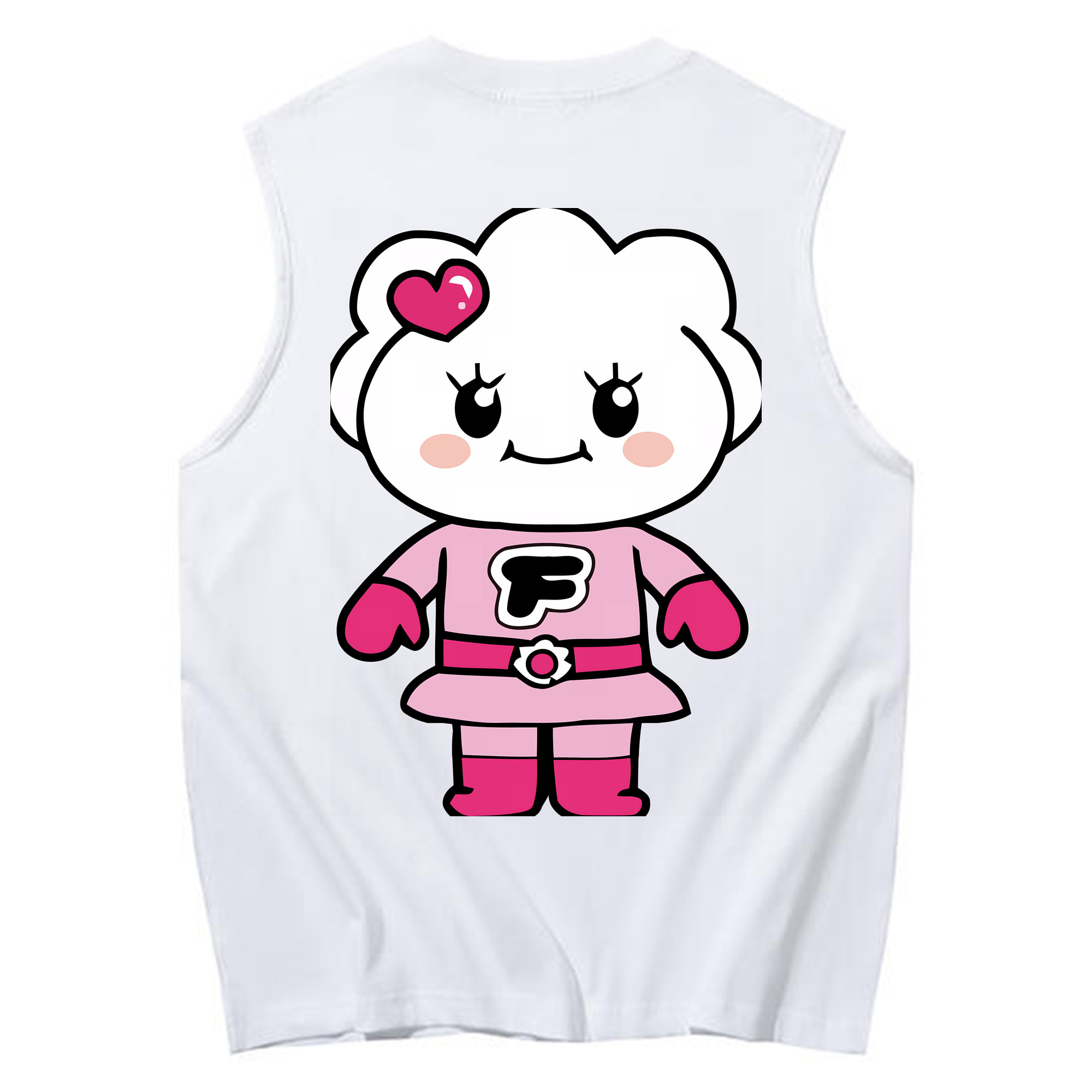 （画像用） アンパンマン Anpanman コットン100％タンクトップ（背面プリント）
