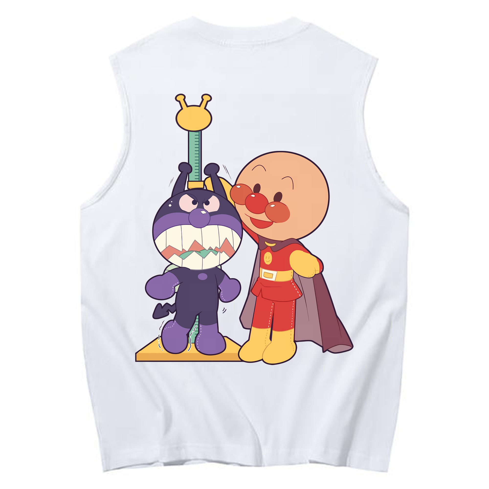 （画像用） アンパンマン Anpanman コットン100％タンクトップ（背面プリント）