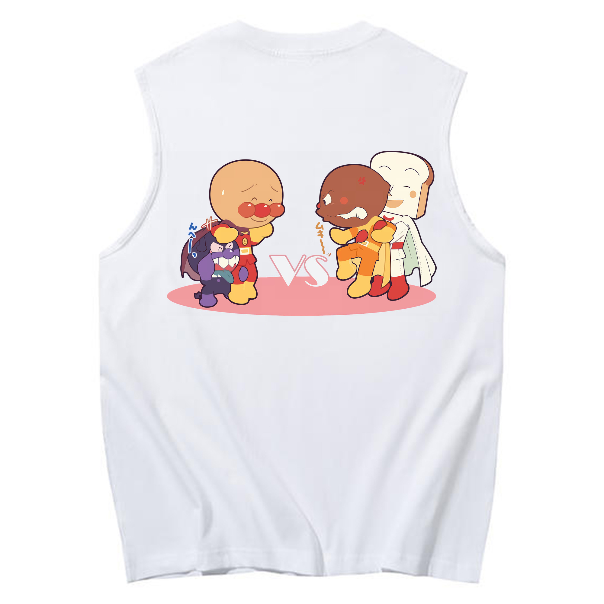 （画像用） アンパンマン Anpanman コットン100％タンクトップ（背面プリント）
