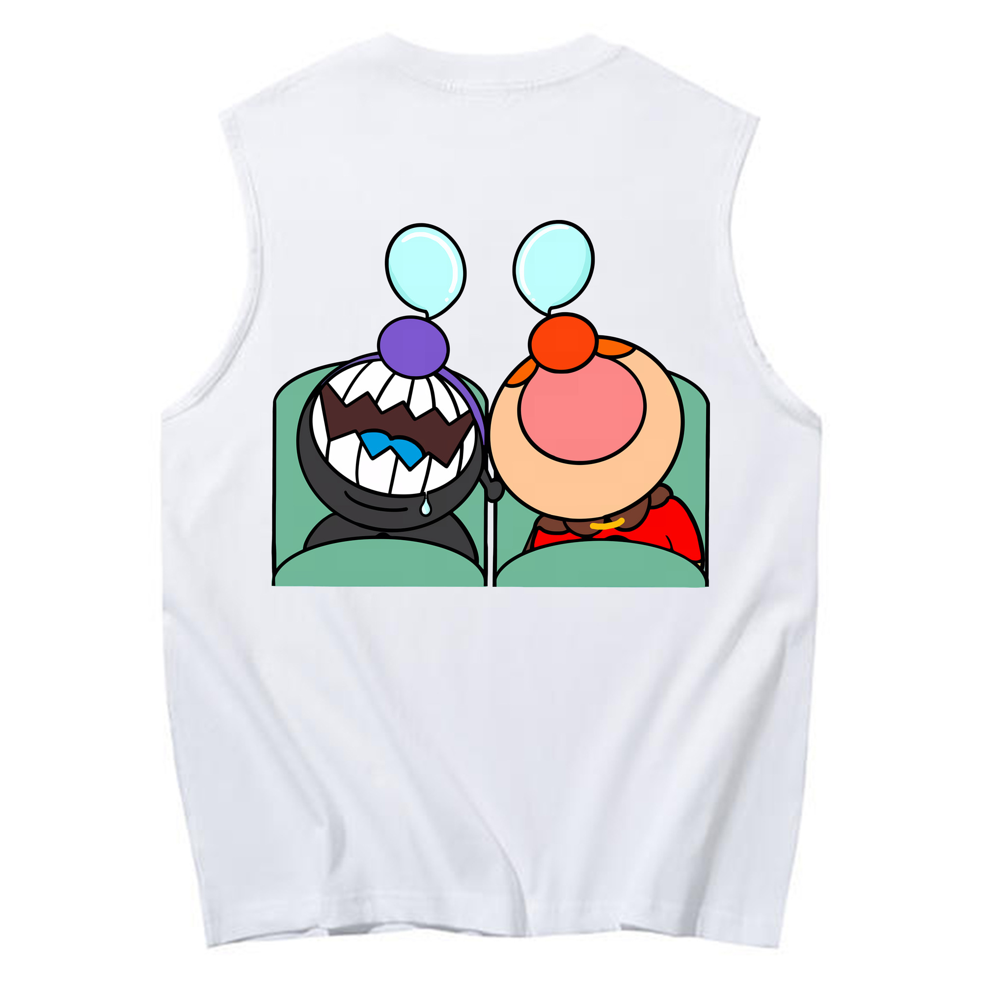 （画像用） アンパンマン Anpanman コットン100％タンクトップ（背面プリント）