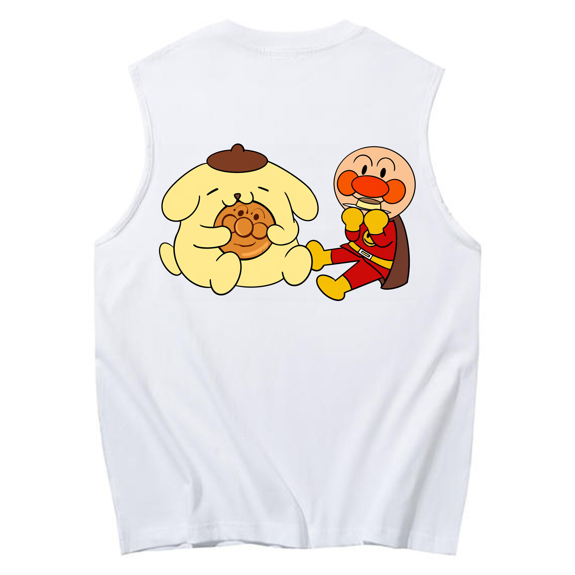 （画像用） アンパンマン Anpanman コットン100％タンクトップ（背面プリント）