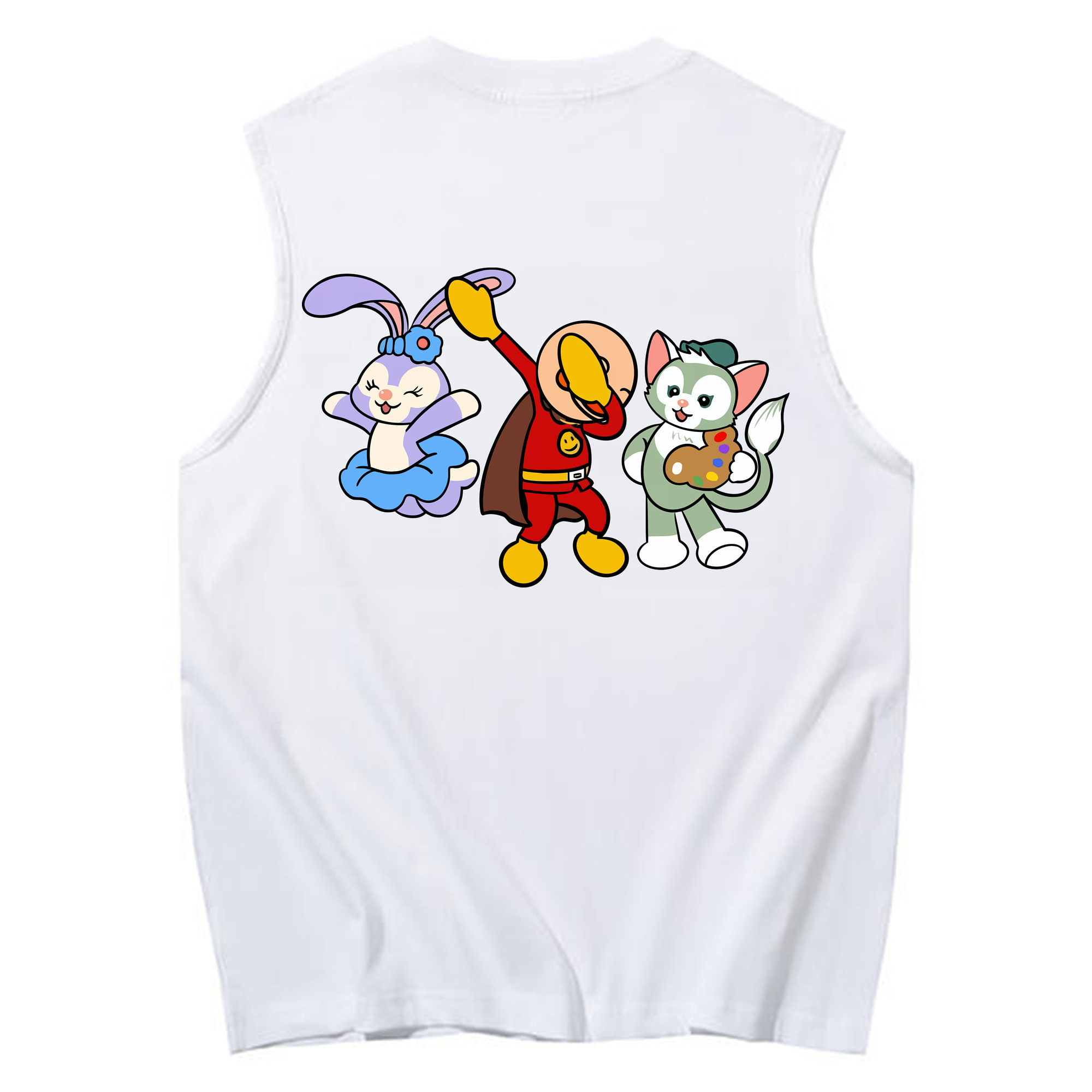 （画像用） アンパンマン Anpanman コットン100％タンクトップ（背面プリント）