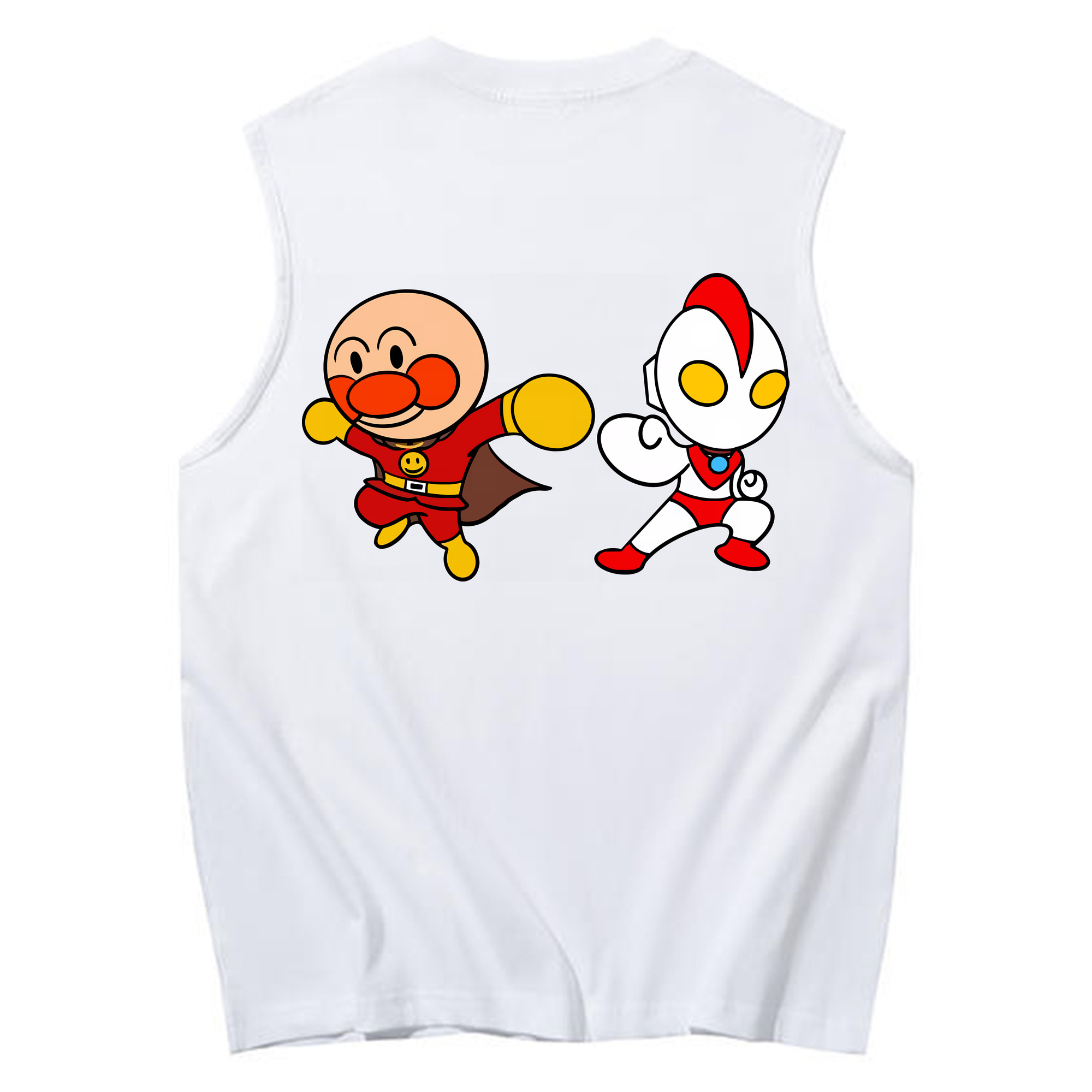 （画像用） アンパンマン Anpanman コットン100％タンクトップ（背面プリント）