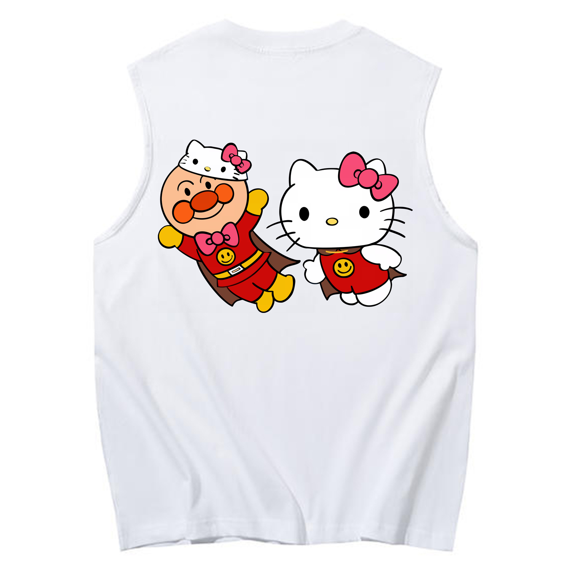 （画像用） アンパンマン Anpanman コットン100％タンクトップ（背面プリント）