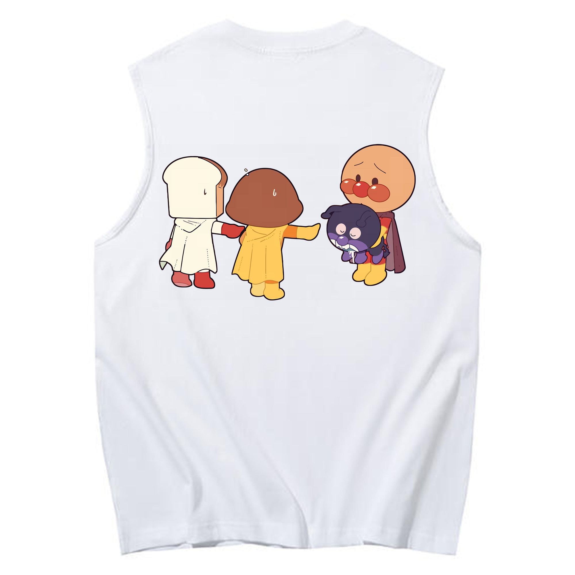 （画像用） アンパンマン Anpanman コットン100％タンクトップ（背面プリント）