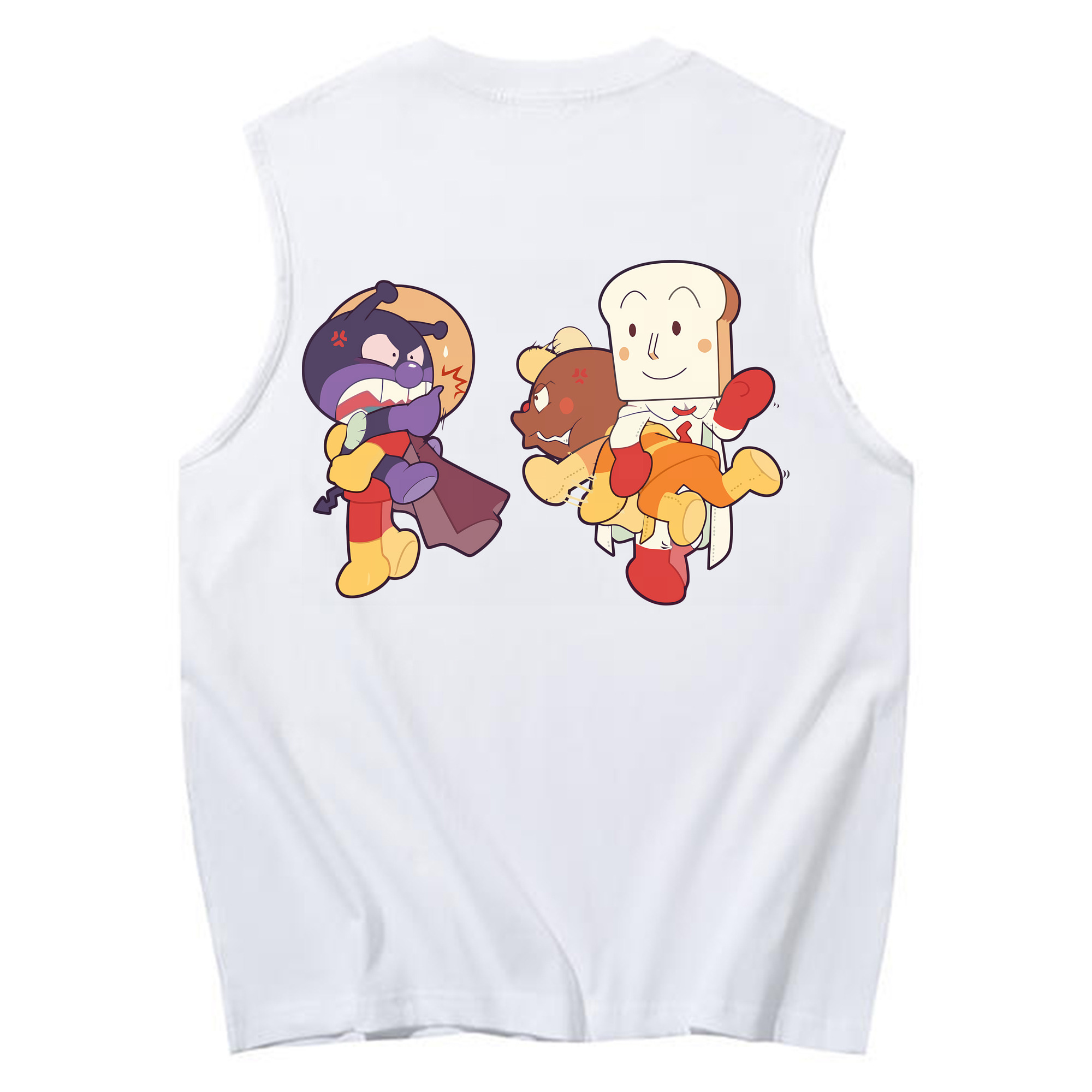 （画像用） アンパンマン Anpanman コットン100％タンクトップ（背面プリント）
