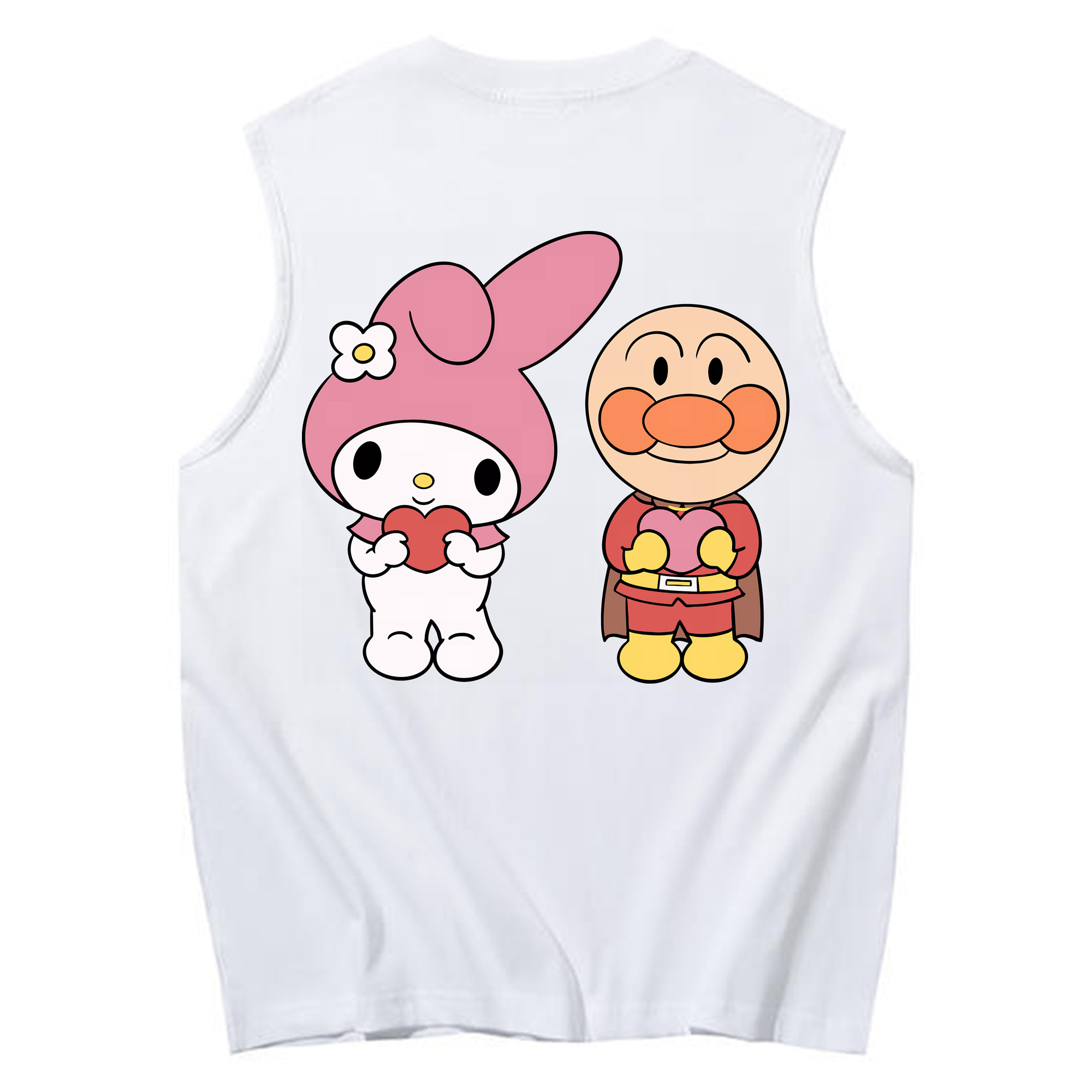 （画像用） アンパンマン Anpanman コットン100％タンクトップ（背面プリント）