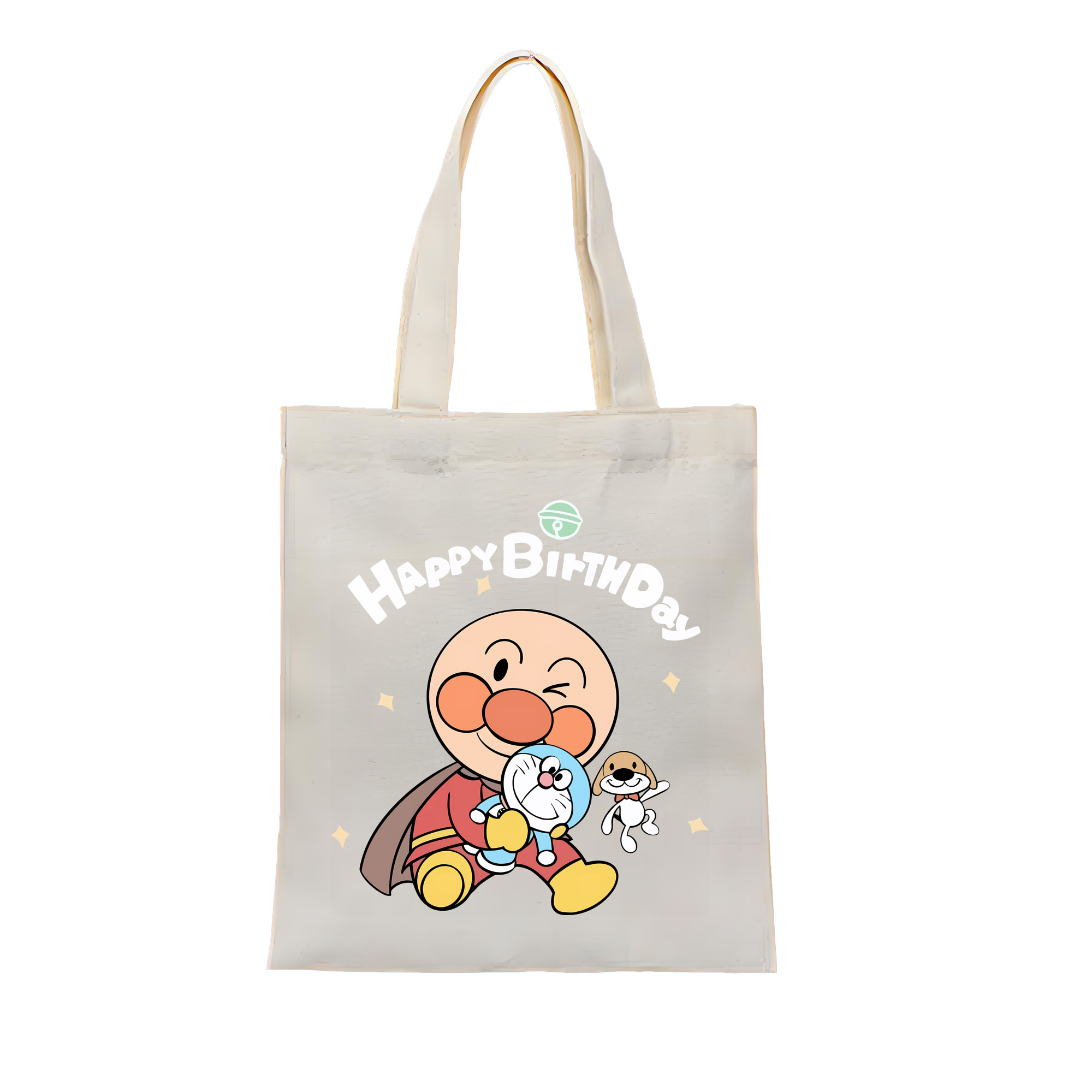 （画像用） アンパンマン Anpanman 縦型キャンバス生地手提げバッグ　トートバッグ