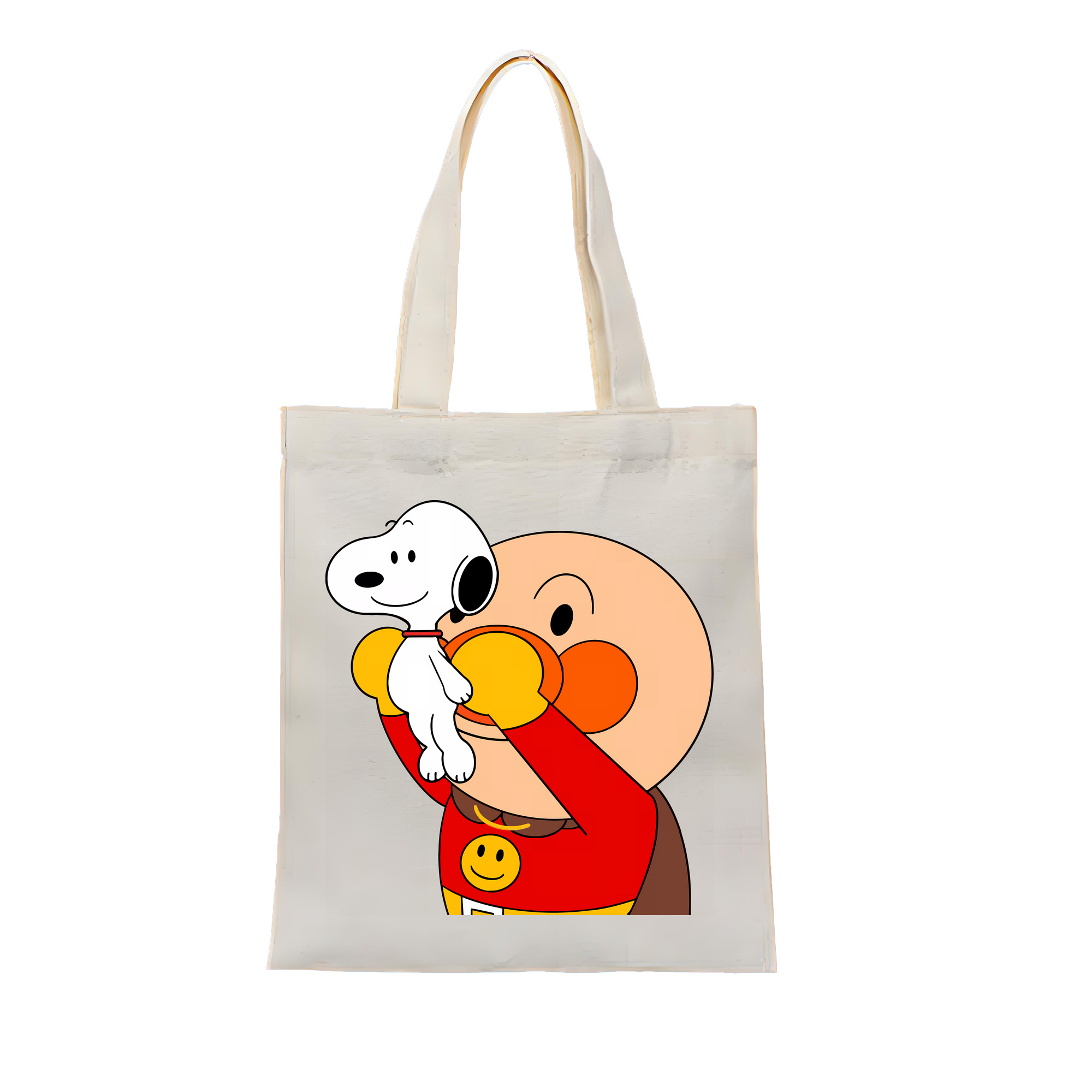 （画像用） アンパンマン Anpanman 縦型キャンバス生地手提げバッグ　トートバッグ