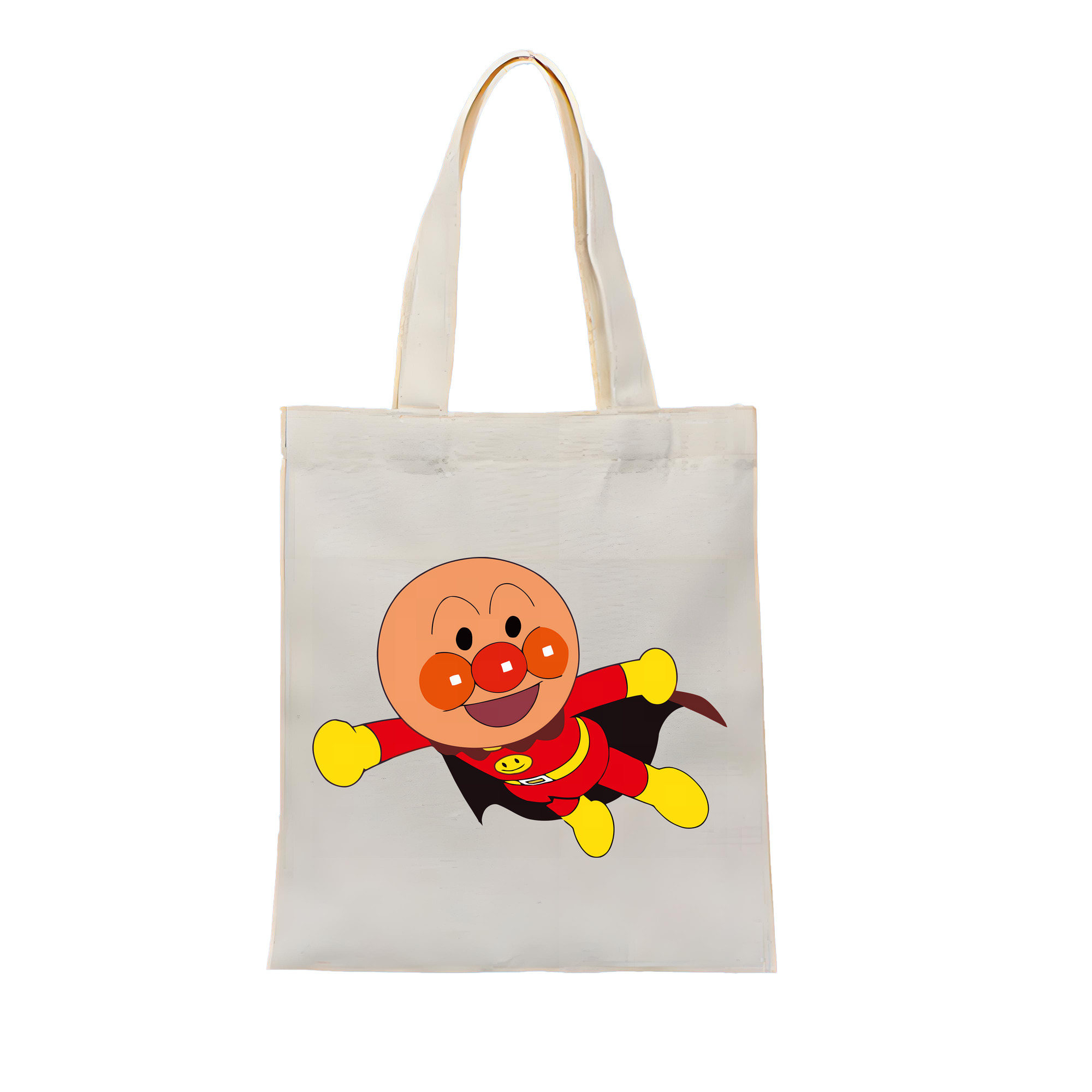 （画像用） アンパンマン Anpanman 縦型キャンバス生地手提げバッグ　トートバッグ