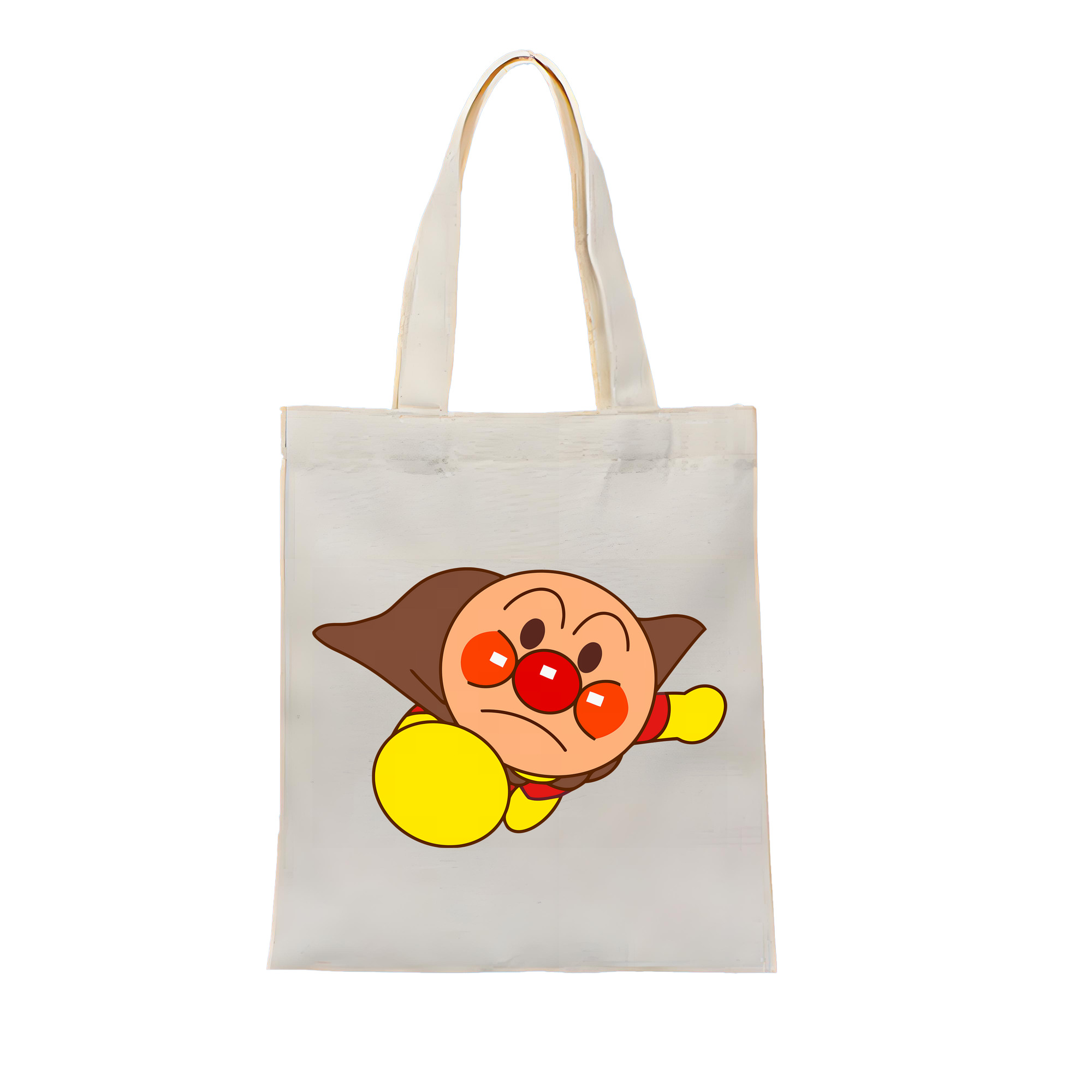 （画像用） アンパンマン Anpanman 縦型キャンバス生地手提げバッグ　トートバッグ
