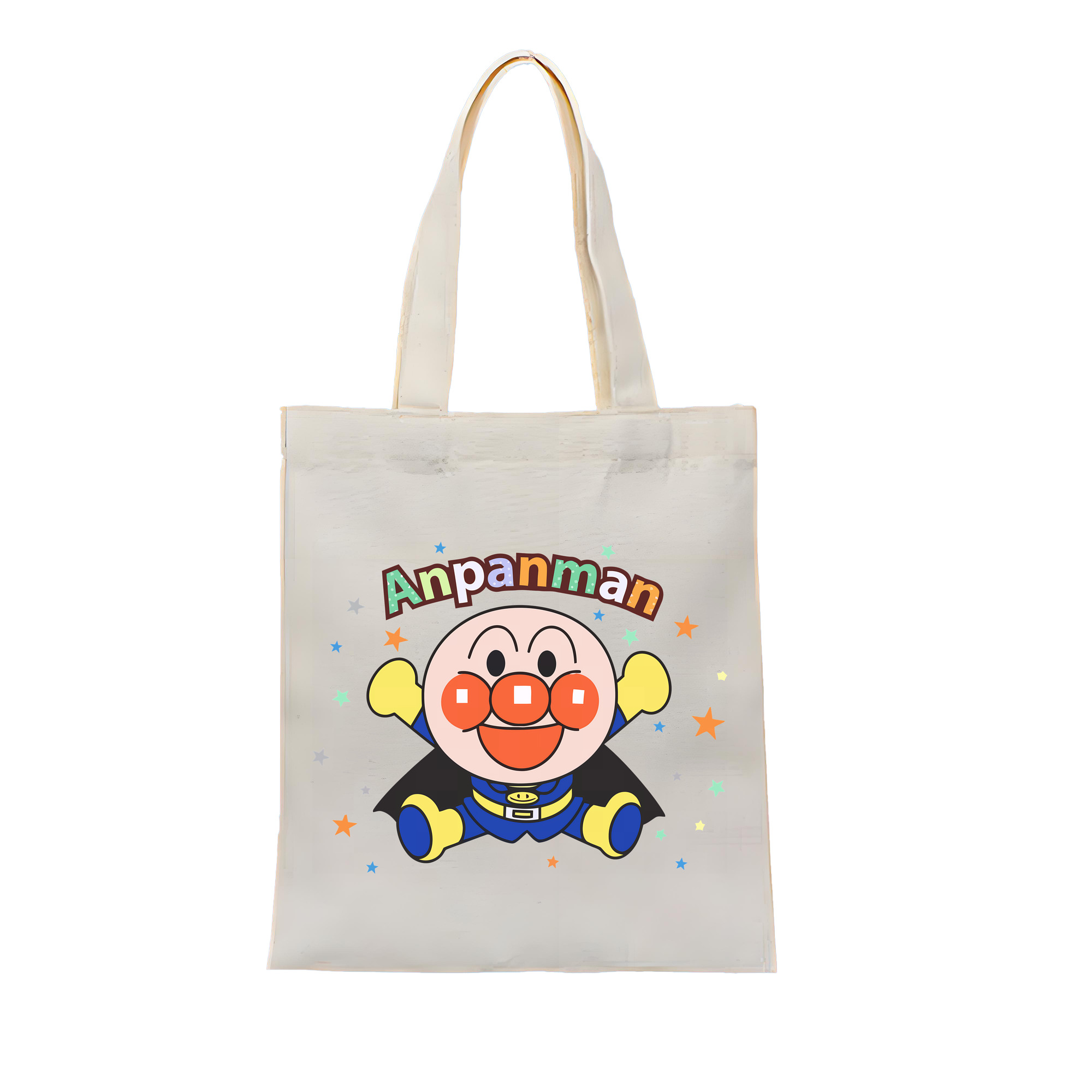 （画像用） アンパンマン Anpanman 縦型キャンバス生地手提げバッグ　トートバッグ