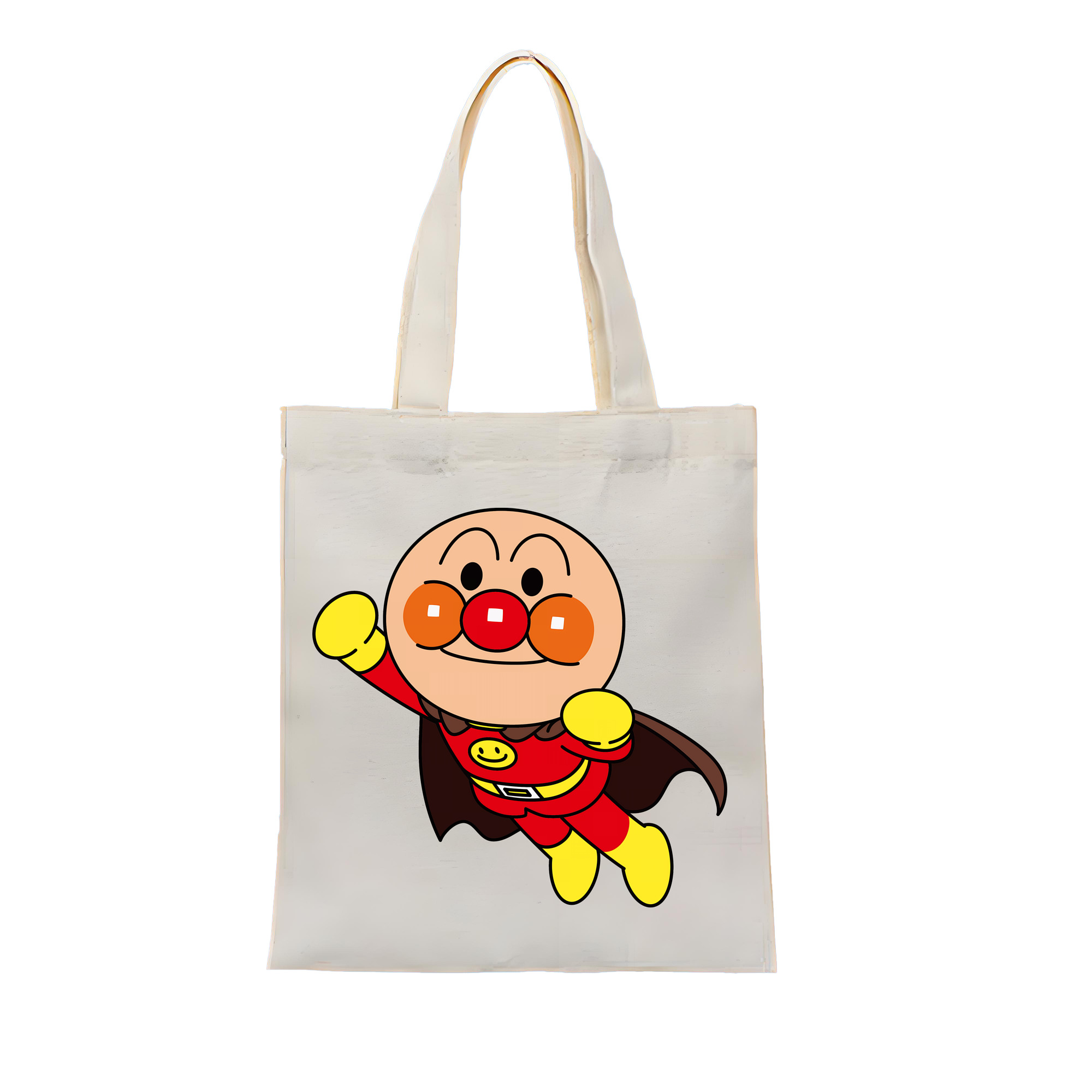 （画像用） アンパンマン Anpanman 縦型キャンバス生地手提げバッグ　トートバッグ